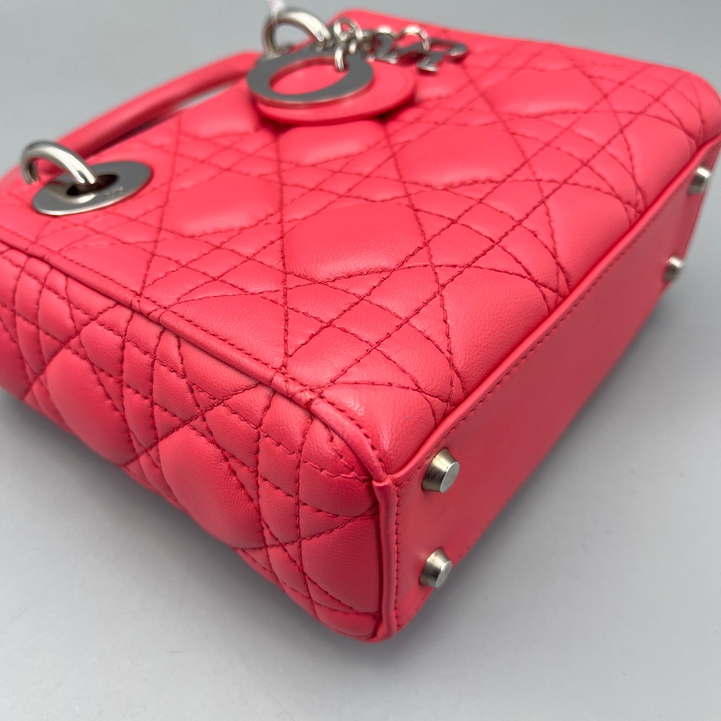 Dior - Lady Dior Mini - Lambskin leather - Pink - (mini)