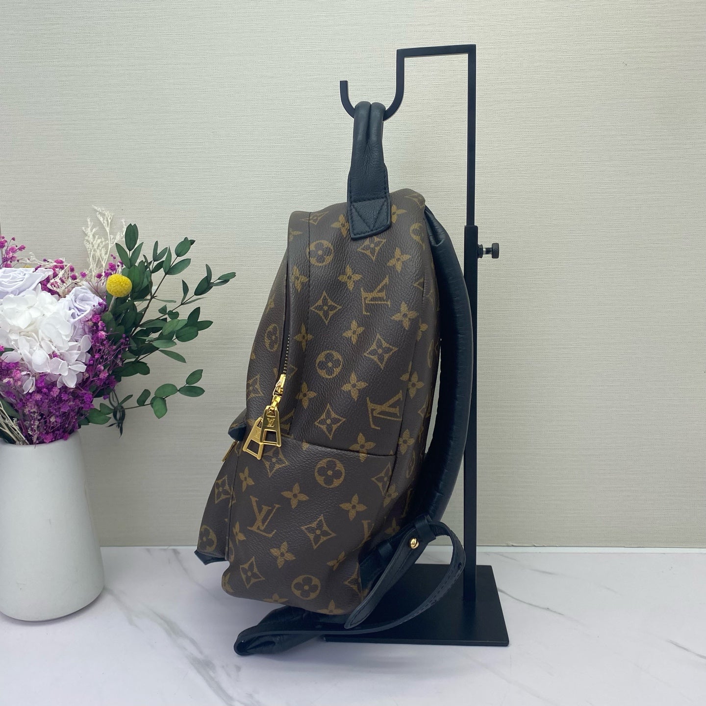 Louis Vuitton - Palm Springs Mini Backpack - Monogram coated canvas with leather trim - Brown - (mini)