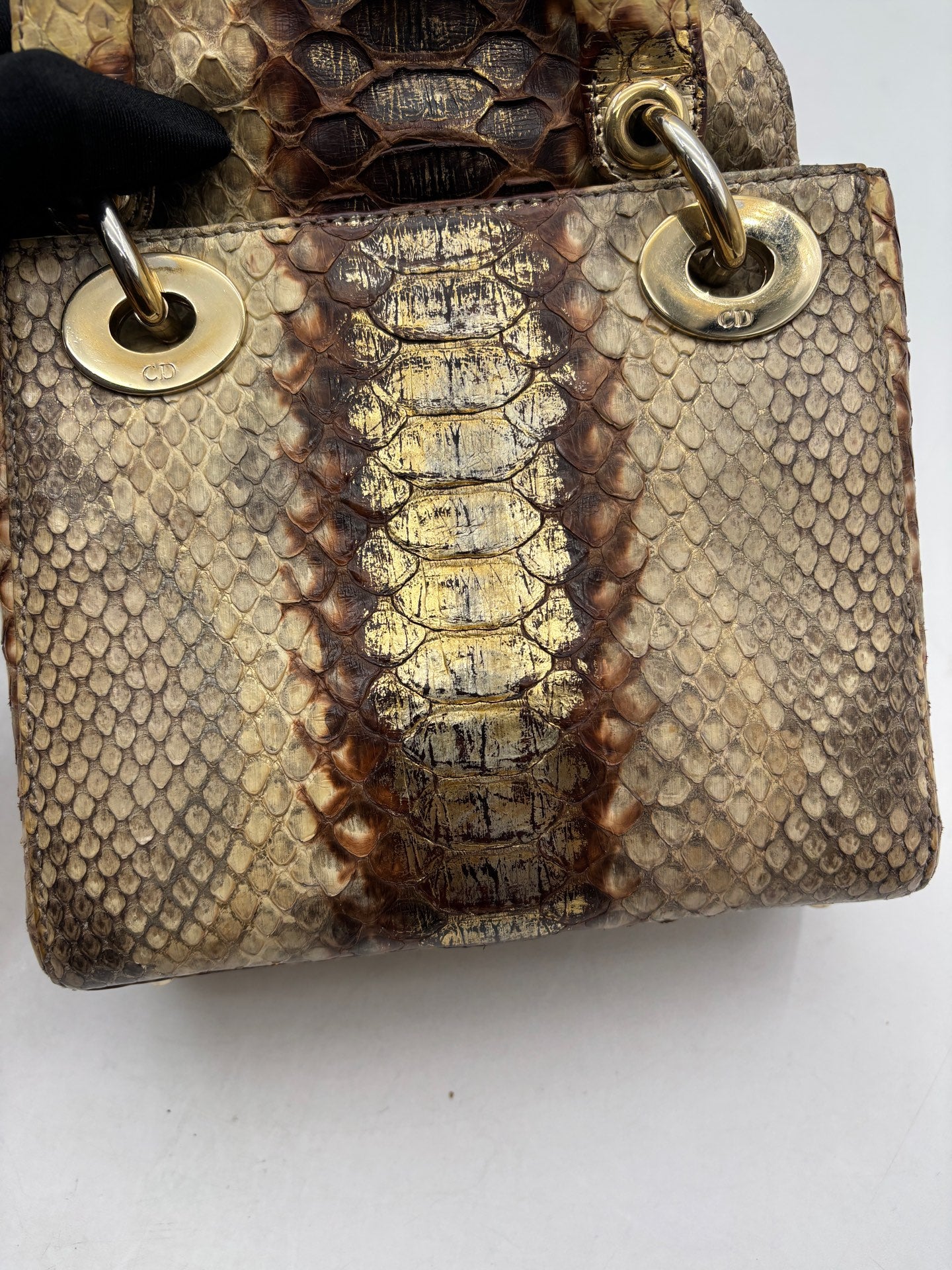 Dior - Lady Dior Mini - Exotic leathers - Python - Multicolour - (mini)