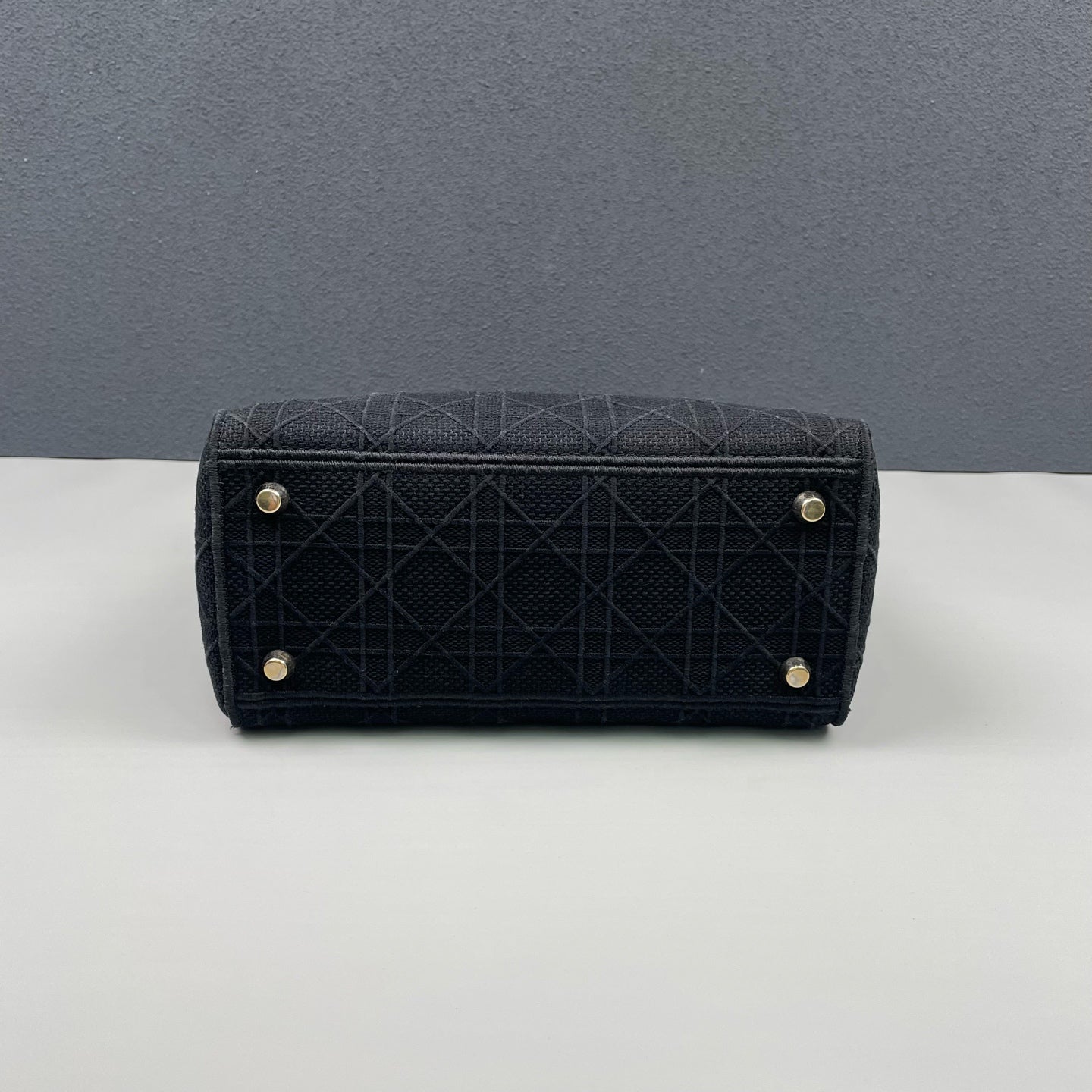 Dior - Lady Dior - Embroidered cloth - Black - (Small)