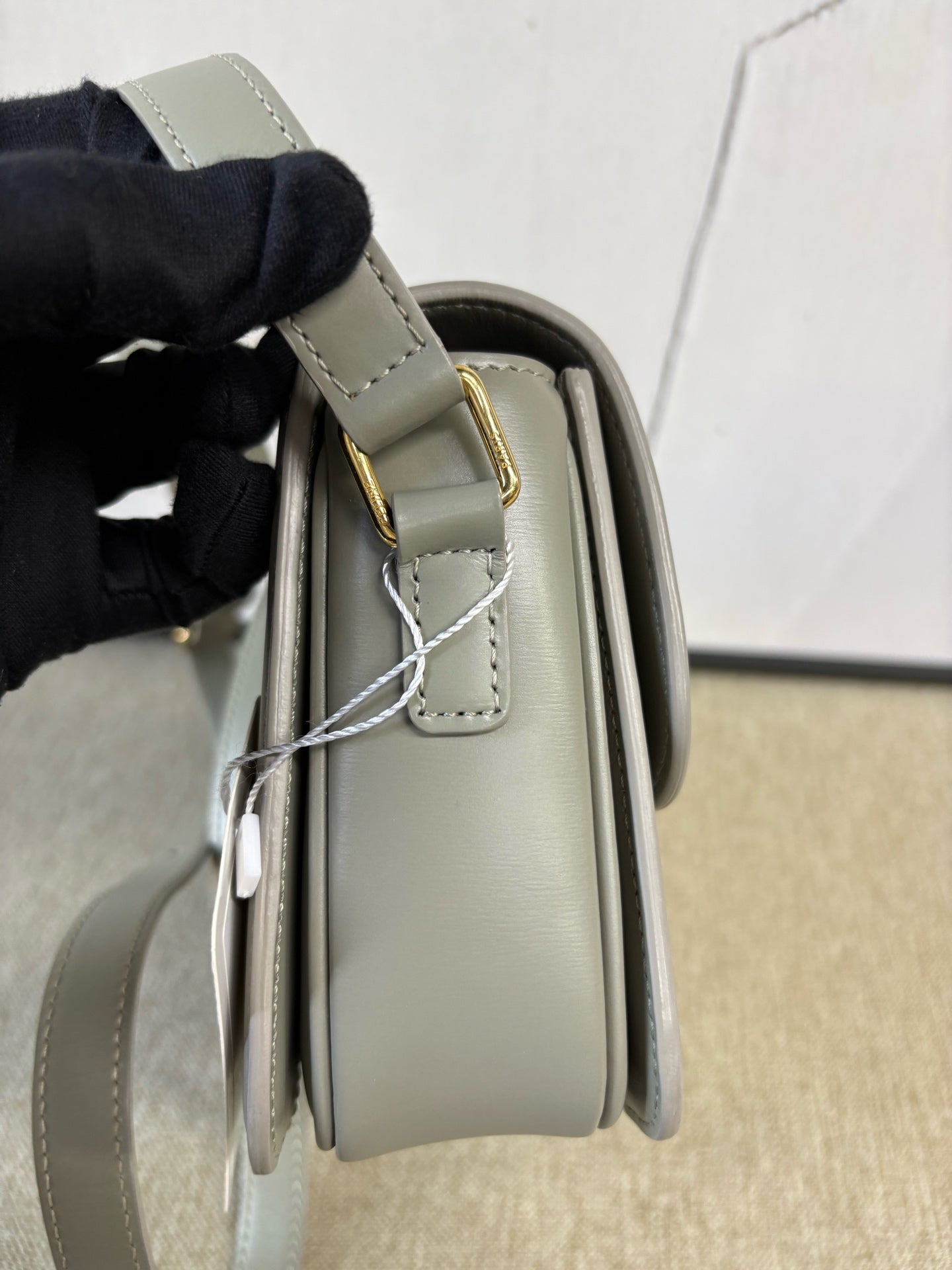 Celine - Teen Triomphe Box Bag - Calfskin leather - Green - (mini)