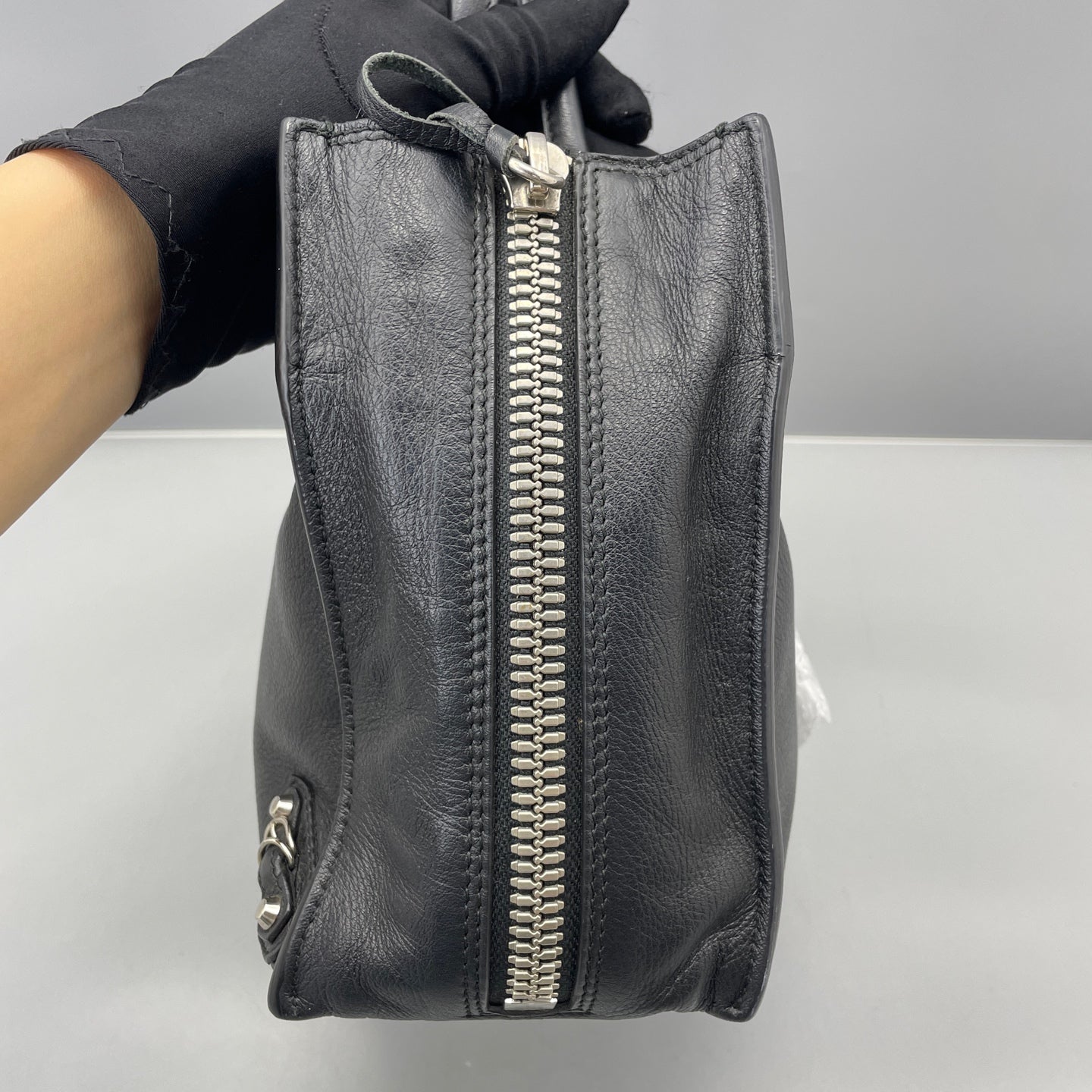 Balenciaga - Papier A4 Tote - Grained leather - Black - (small)