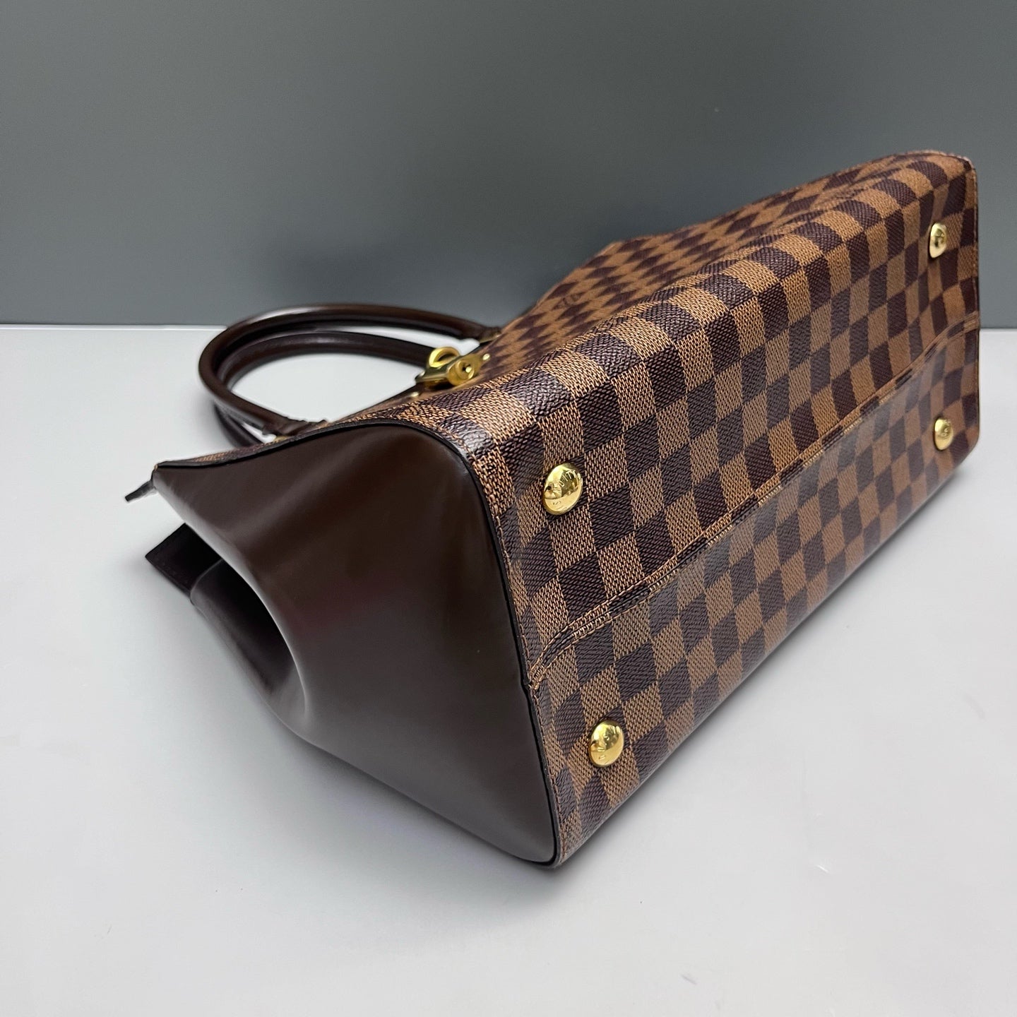 Louis Vuitton - Rivoli - Damier Ebene canvas with smooth leather trim - Brown - (medium)