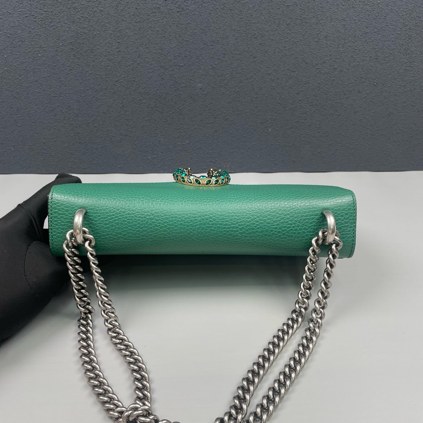 Gucci - Dionysus Shoulder Bag - Grained leather - Green - (medium)