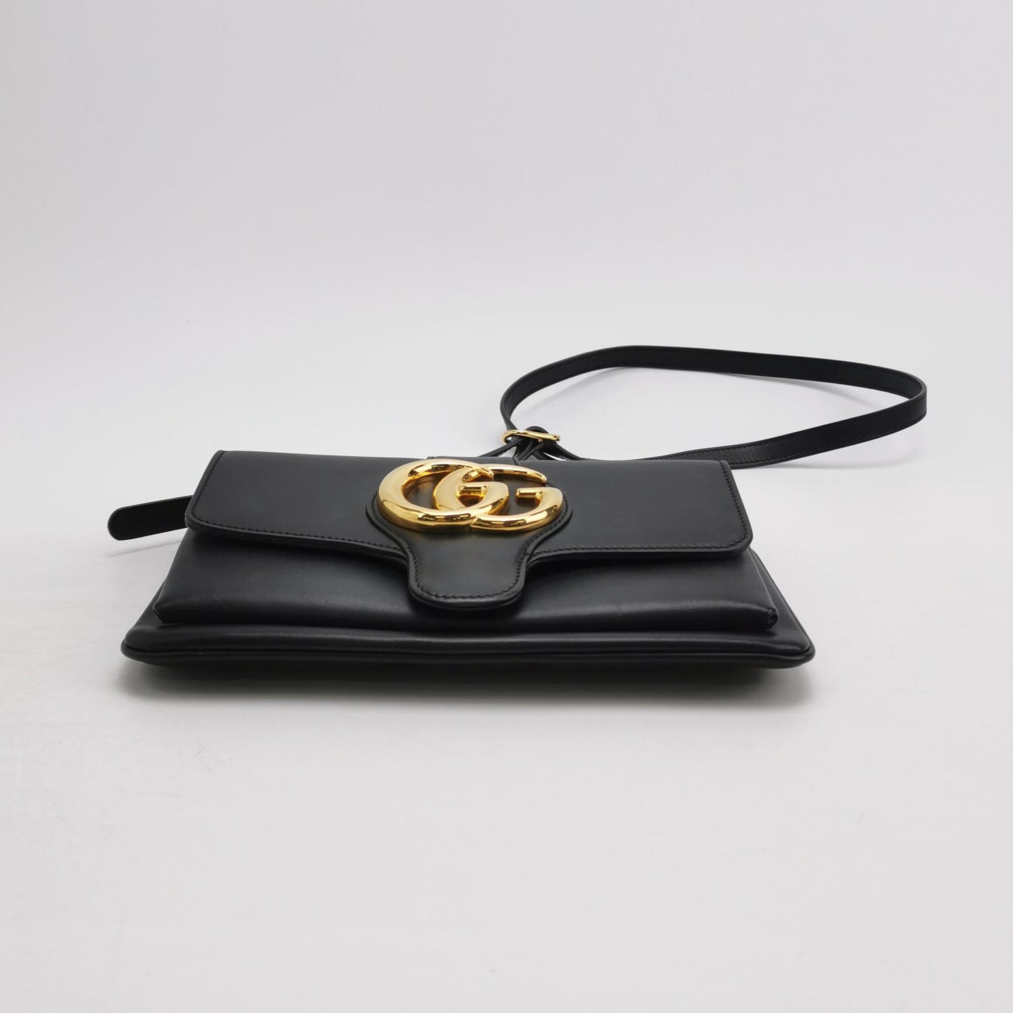 Gucci - GG Marmont Small Shoulder Bag - Leather - Black - (small)