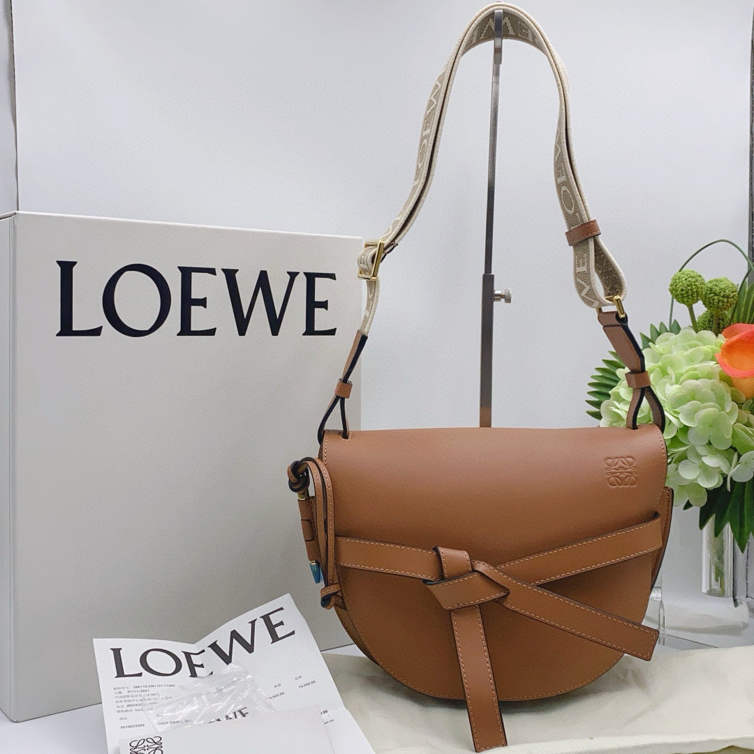 Loewe - Gate Small Dual Bag - Leather - Brown - (Mini)