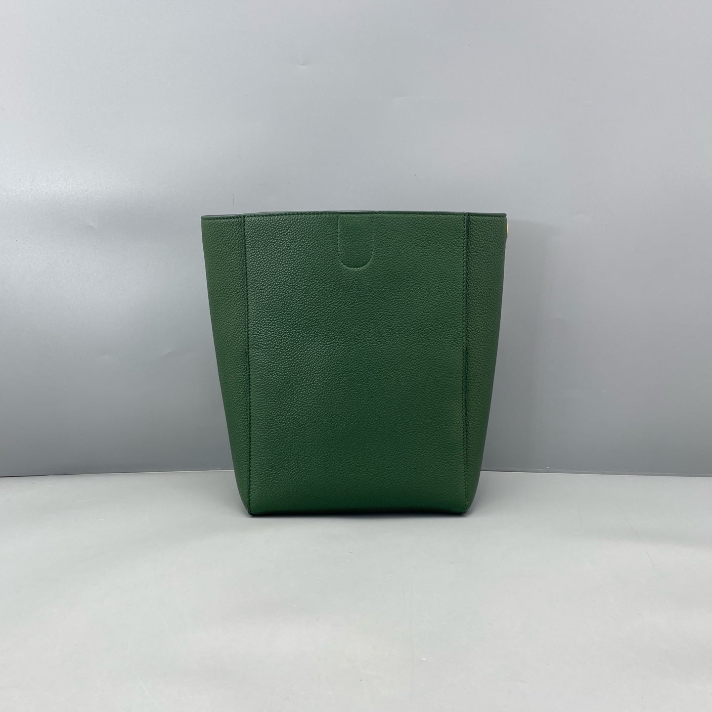 Celine - Bucket Bag - Grained leather - Ink Green - (medium)