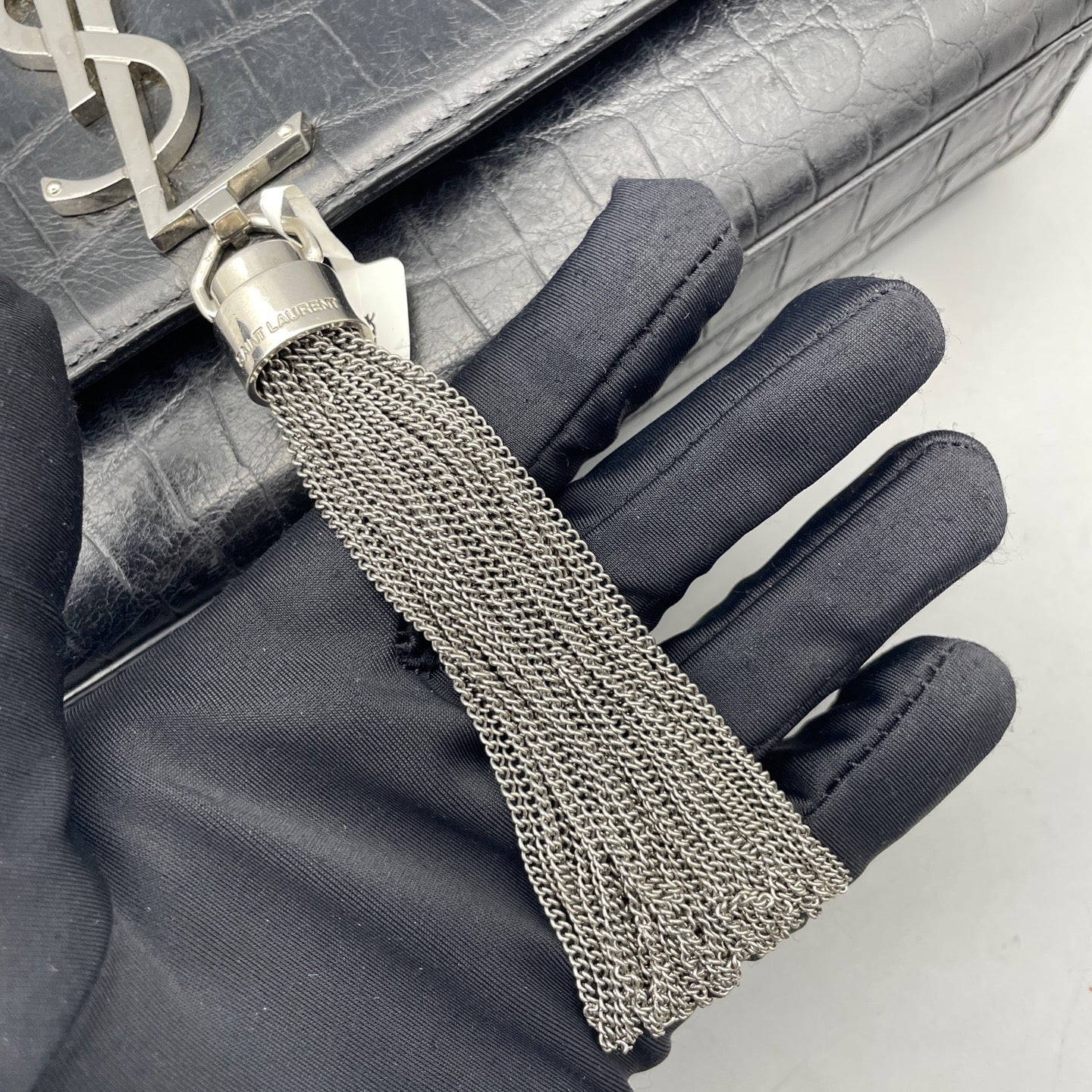 Saint Laurent - Kate Tassel Chain Bag - Leather - Black - (small)