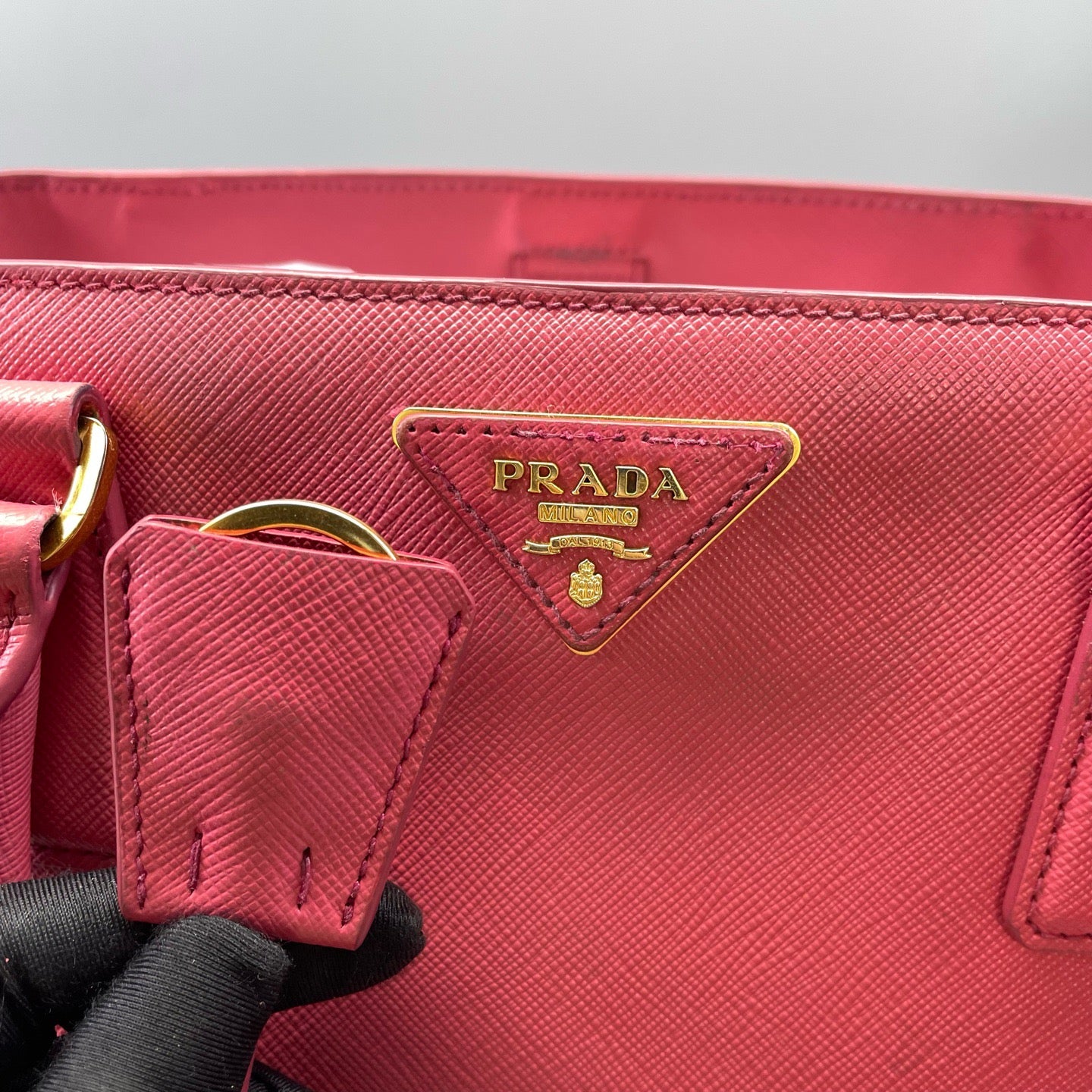 Prada - Saffiano Lux Galleria Tote - Saffiano leather - Pink - (Medium)