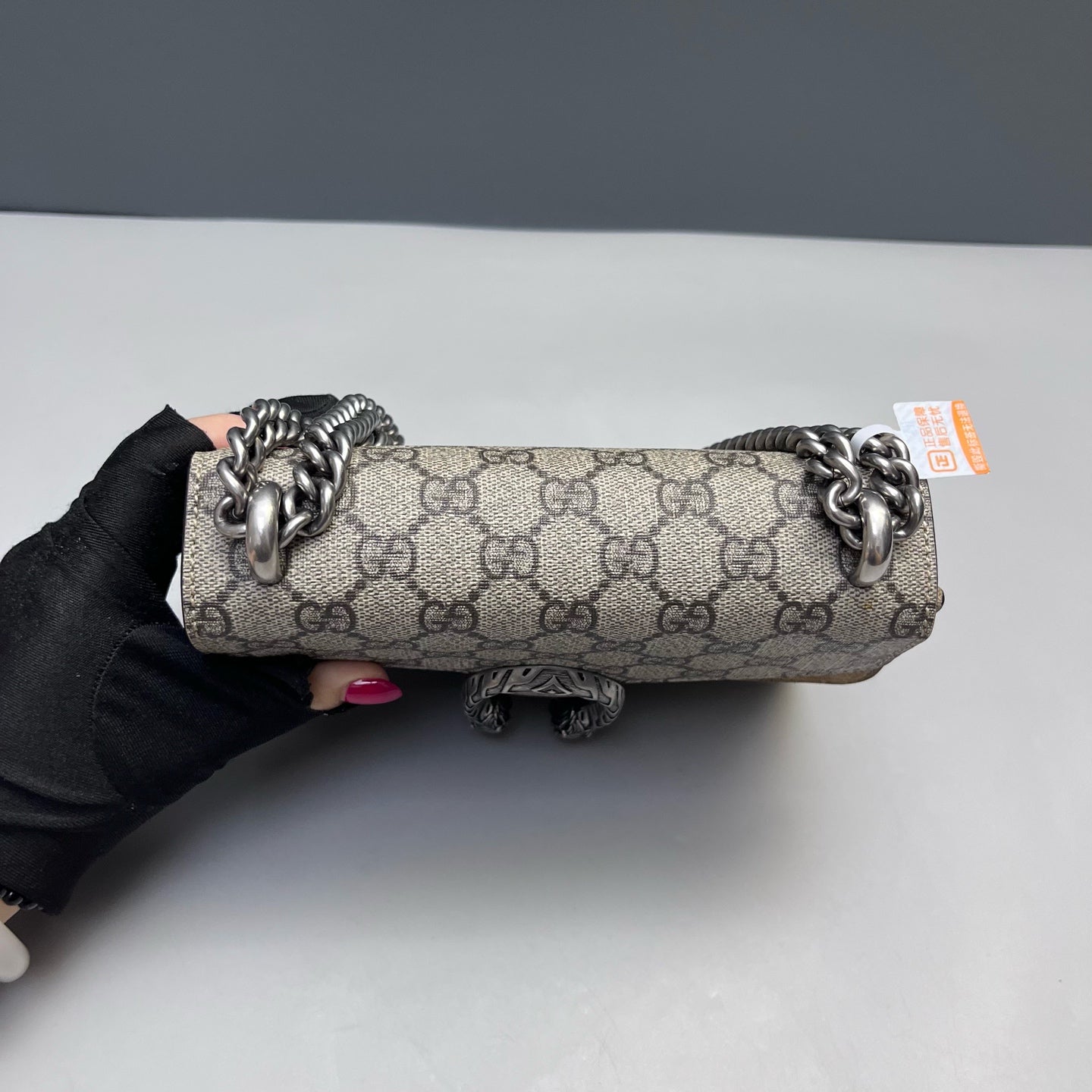Gucci - Dionysus Chain Bag - GG Supreme canvas and suede - Beige - (mini)