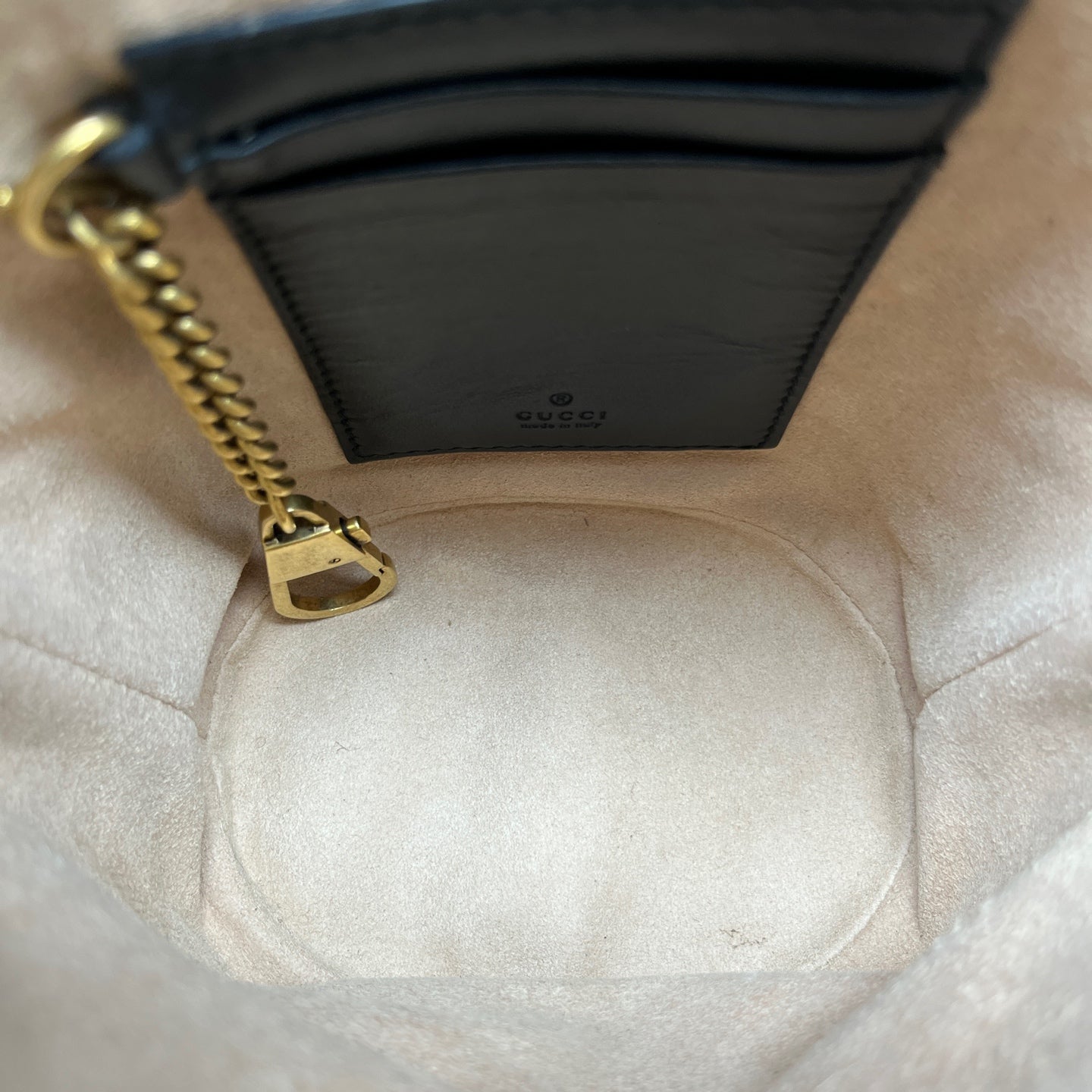 Gucci - GG Marmont Mini Bucket Bag - Leather - Black - (mini)