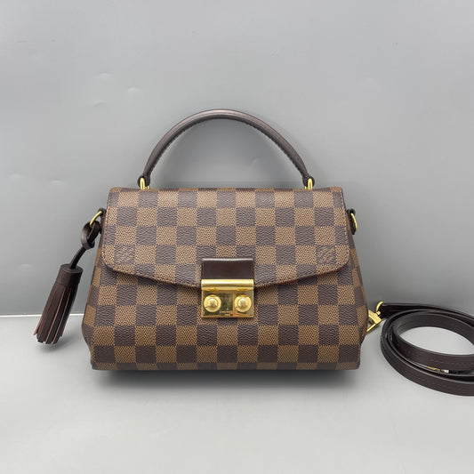 Louis Vuitton - Pochette Metis - Damier Ebene coated canvas with leather trim - Brown - (small)