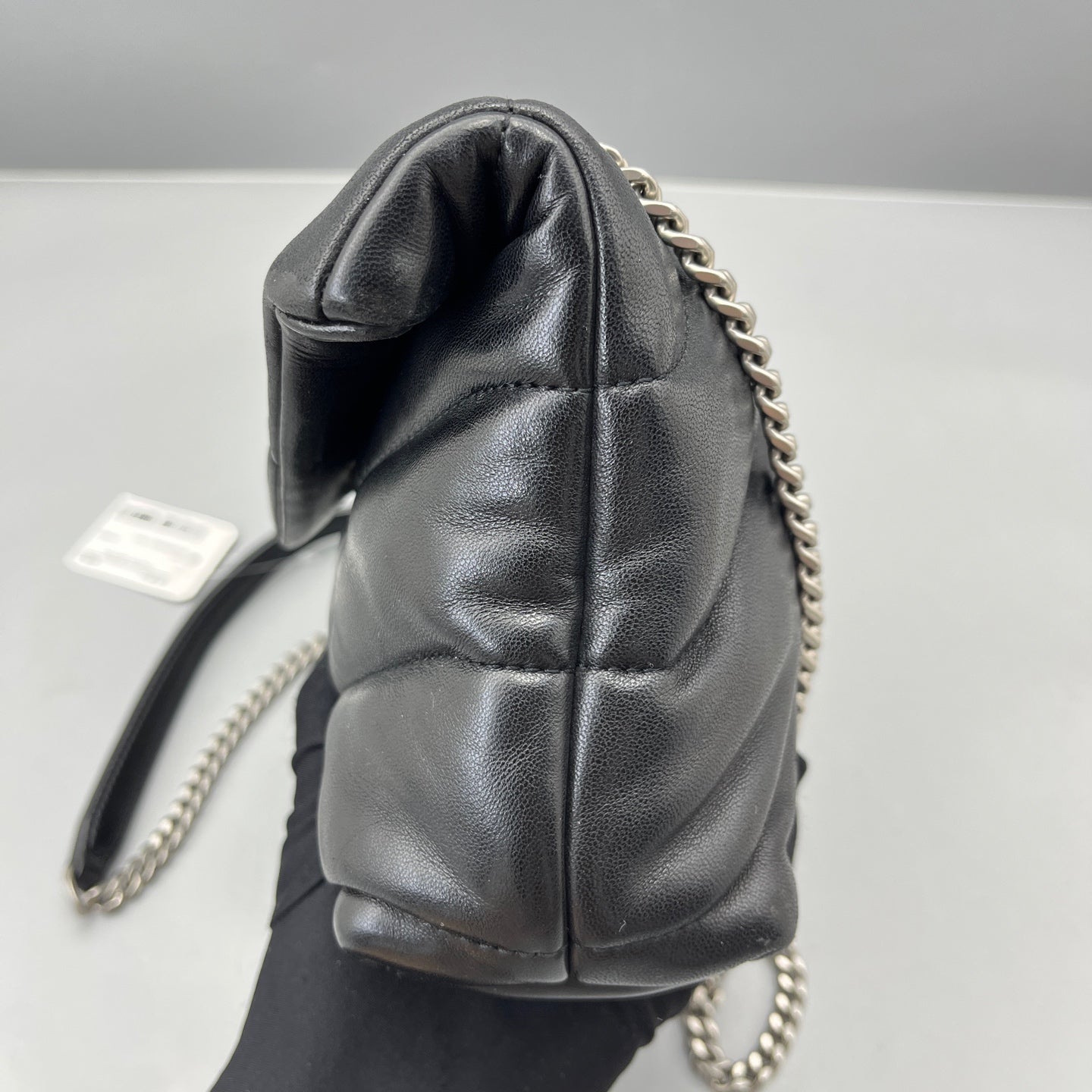 Saint Laurent - Loulou Puffer Mini - Lambskin leather - Black - (mini)