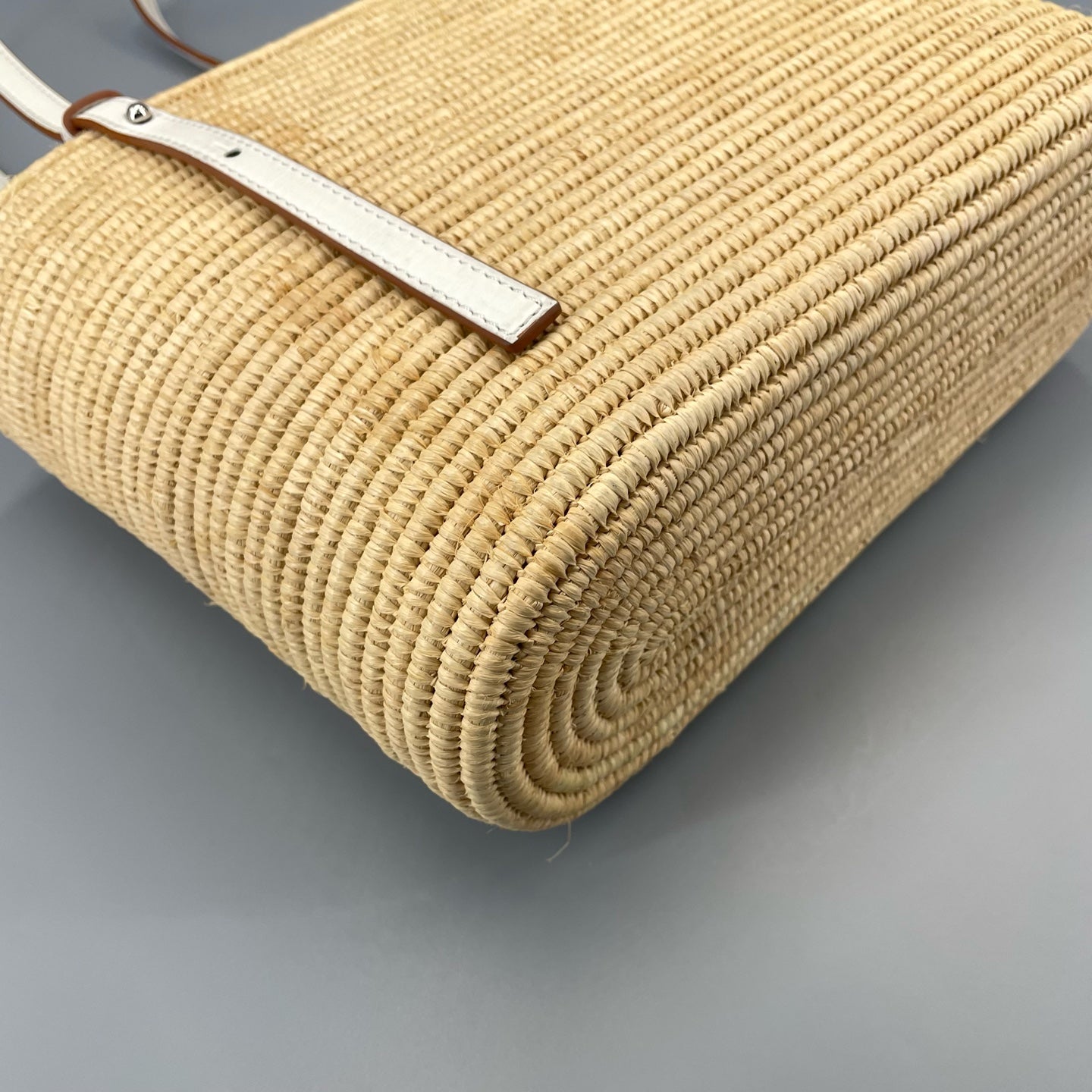 LOEWE - Woven Tote Bag with Anagram Patch - Wicker and Leather - Beige and Brown - (Small)