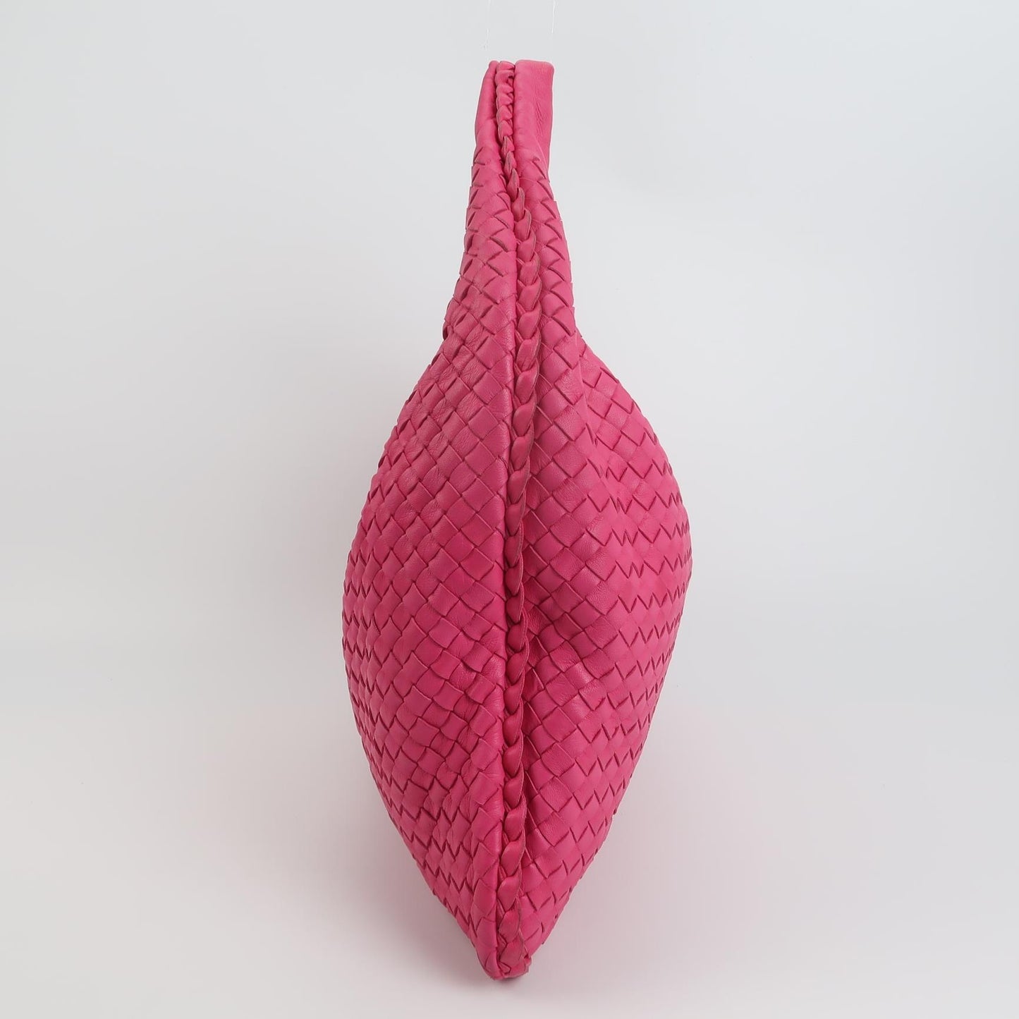 Bottega Veneta - Intrecciato Hobo Bag - Leather - Pink - (Small)