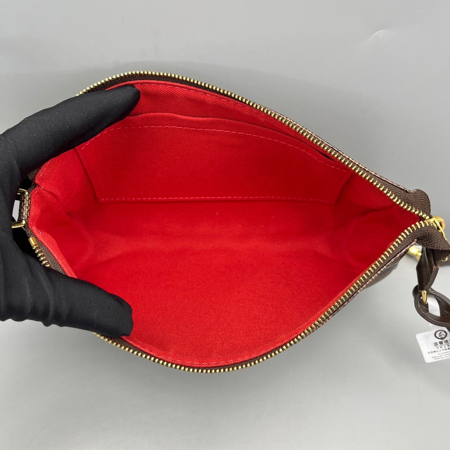 Louis Vuitton - Pochette Accessoires - Damier Ebene coated canvas with leather trim - Brown - (Small)
