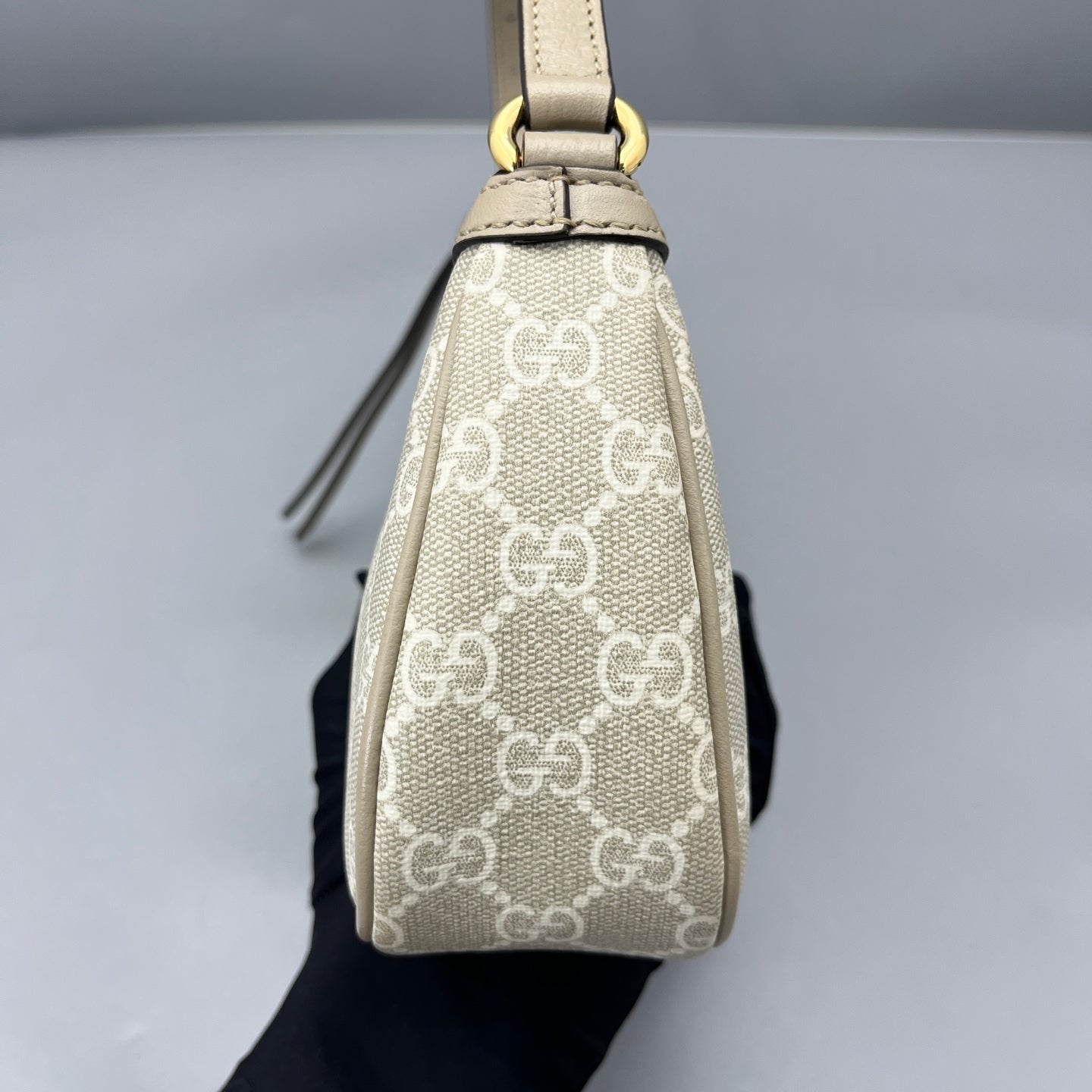 Gucci - Ophidia Shoulder Bag - GG Supreme canvas with leather trim - Beige - (mini)