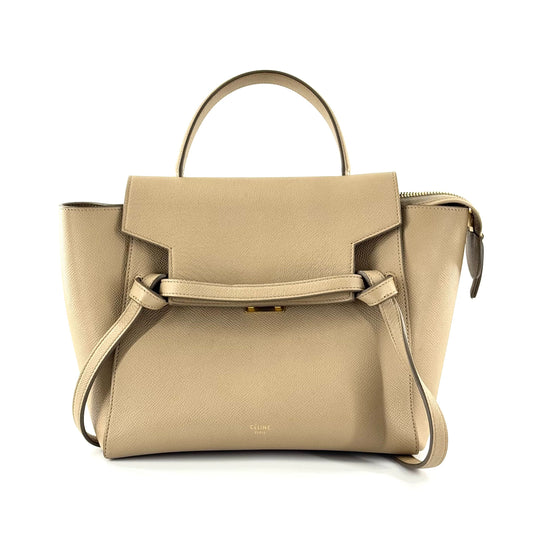 Celine - Belt Bag - Grained calfskin leather - Beige - (Small)