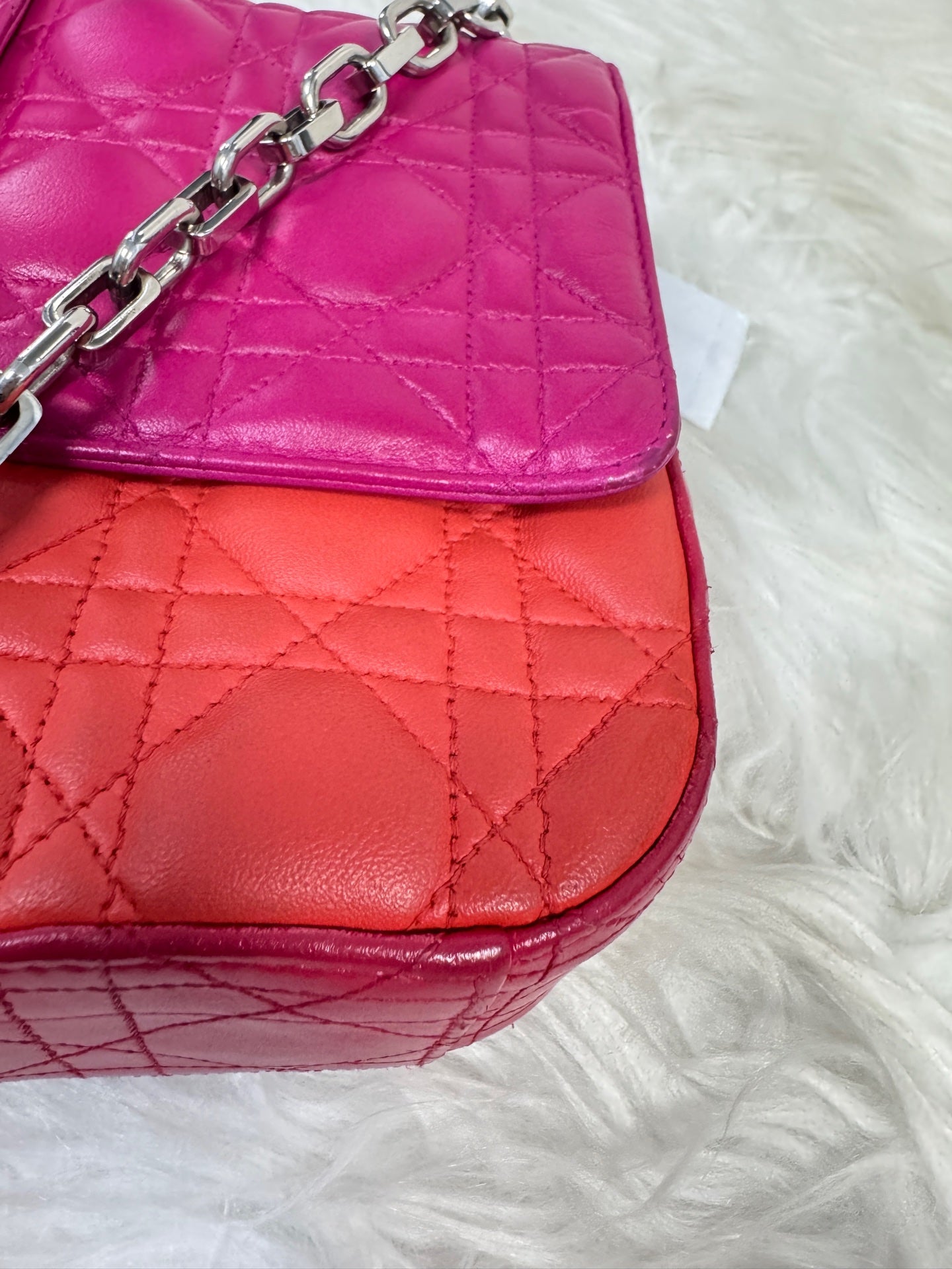 Dior - Diorama Flap Bag - Lambskin leather - Multicolour - (small)