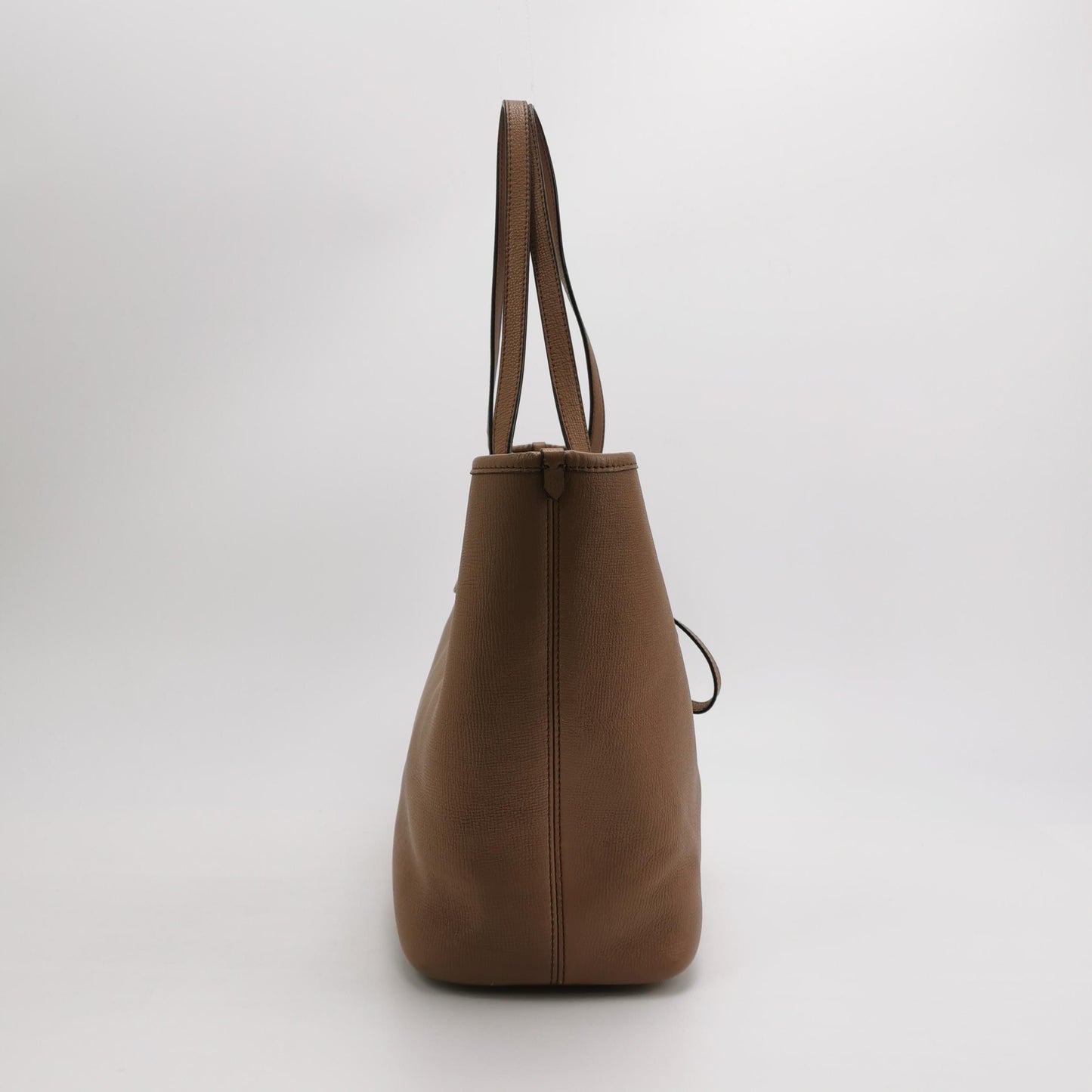 Burberry - Tote with Detachable Pouch - Cowhide leather - Beige - (Large)