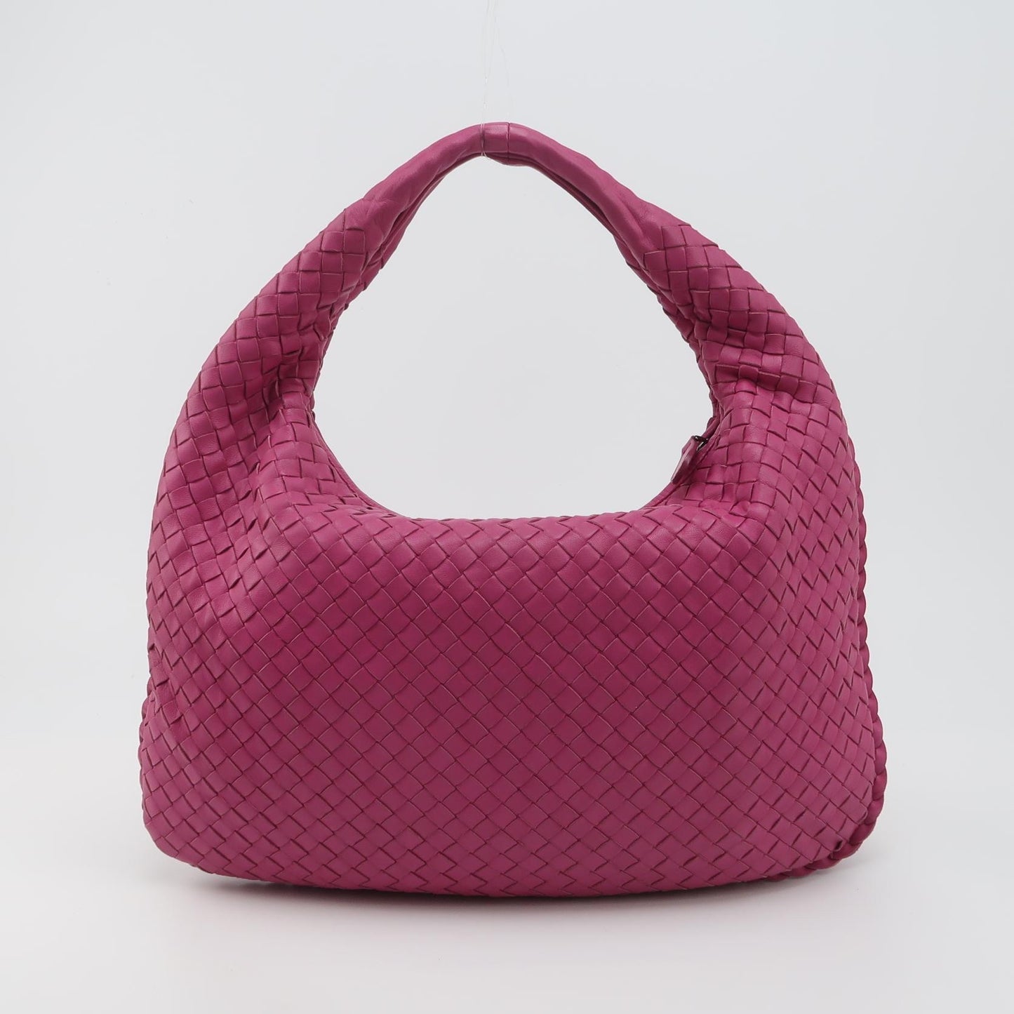 Bottega Veneta - Intrecciato Hobo Bag 367639-V0016 - Lambskin leather - Pink - (medium)