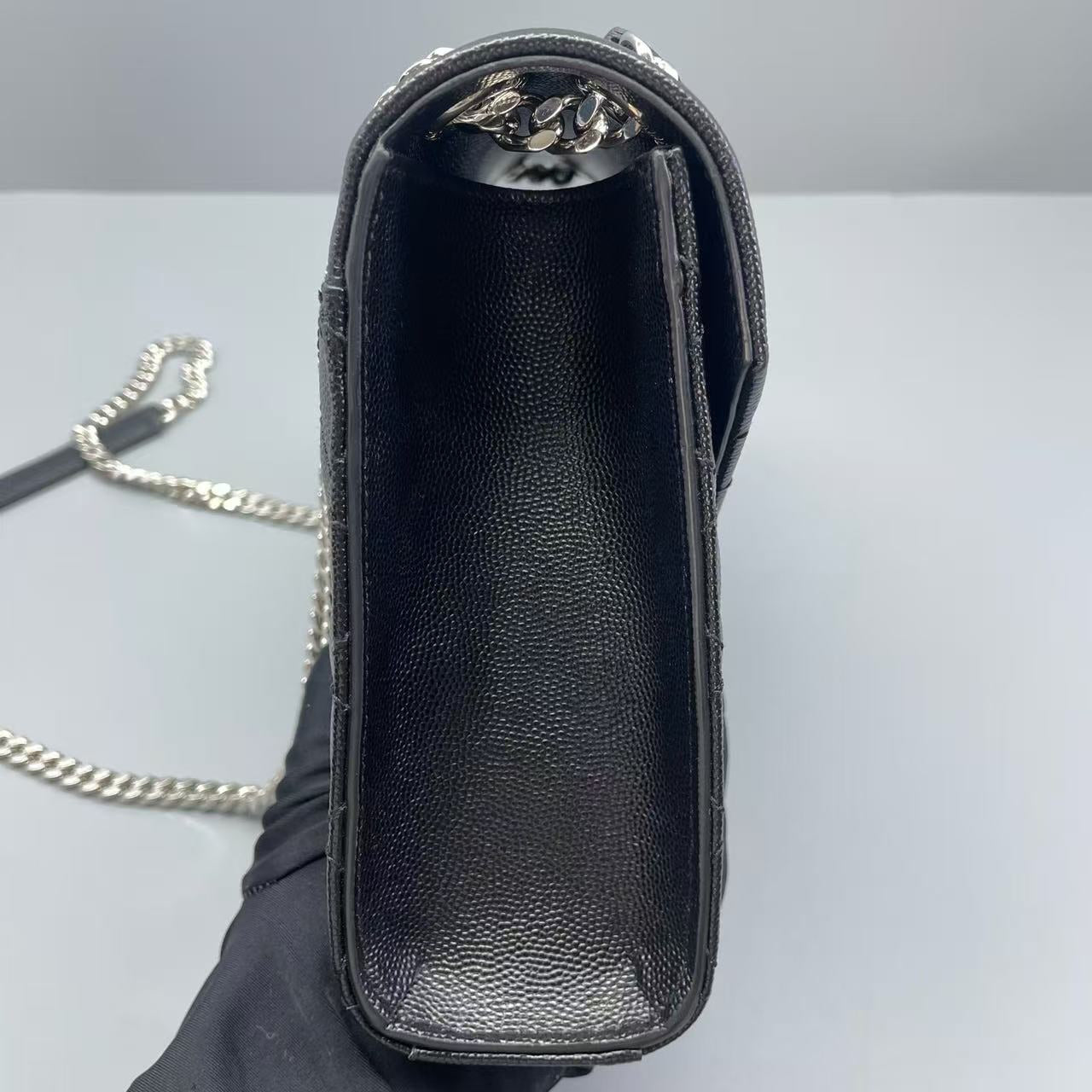 Saint Laurent - Envelope Chain Bag - Leather - Black - (medium)