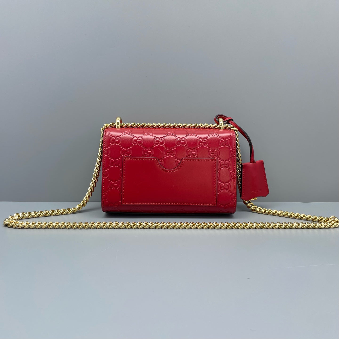 Gucci - Padlock - Leather - Red - (small)