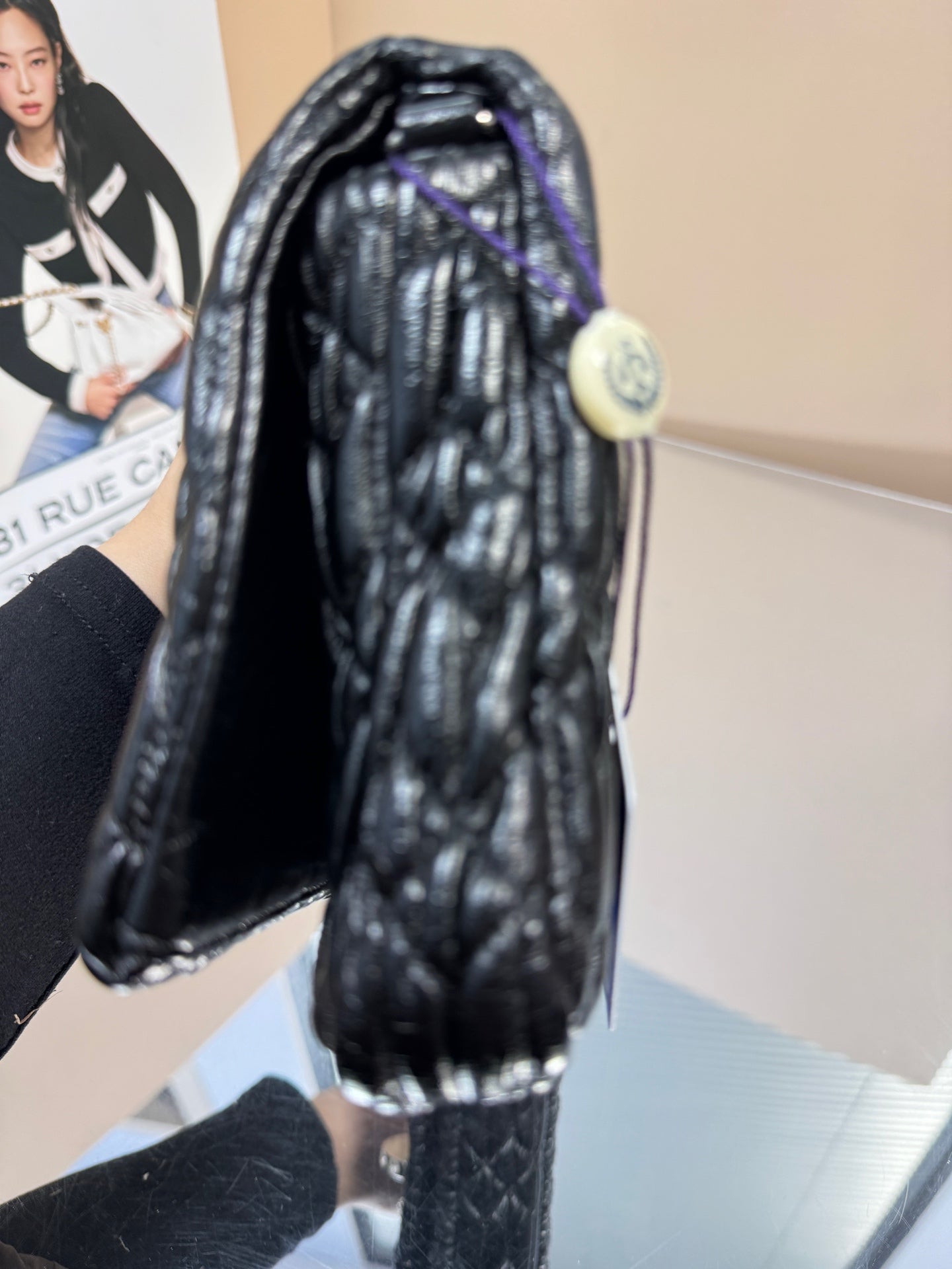 Miumiu - Matelassé Pleated Jewel Bag - Matelassé leather - Black - (medium)