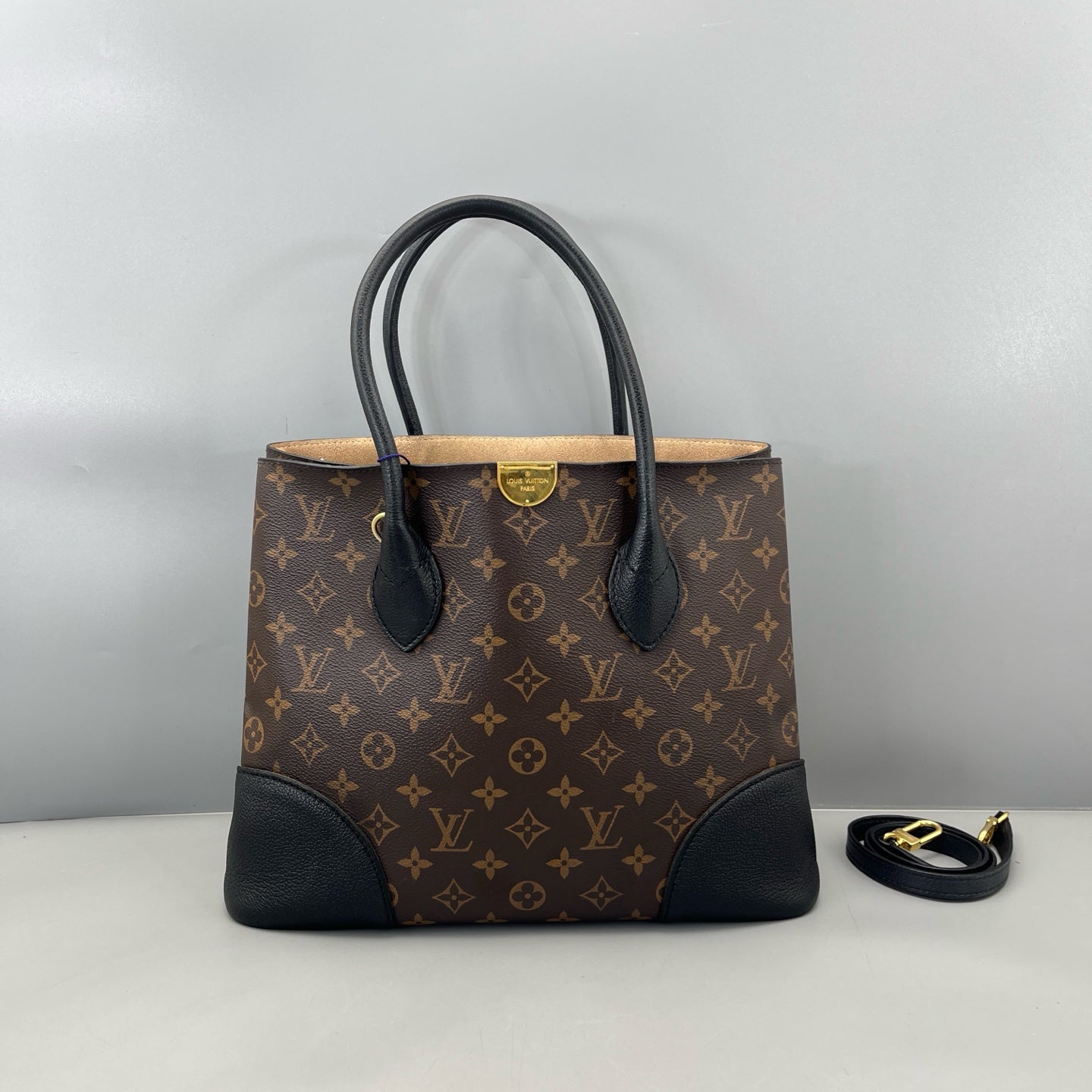 Louis Vuitton - Flandrin Tote - Monogram coated canvas with grained leather - Brown and Black - (Medium)