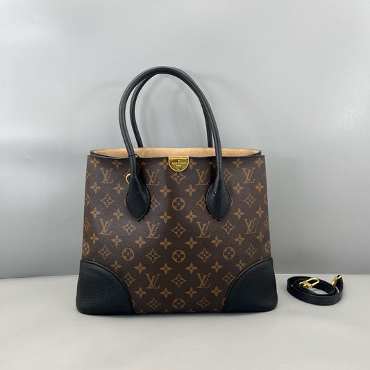 Louis Vuitton - Flandrin Tote - Monogram coated canvas with grained leather - Brown and Black - (Medium)