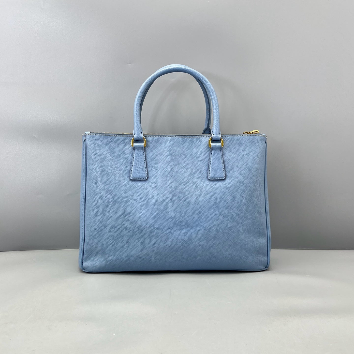 Prada - Saffiano Lux Tote (Galleria Bag) - Saffiano leather - Blue - (large)