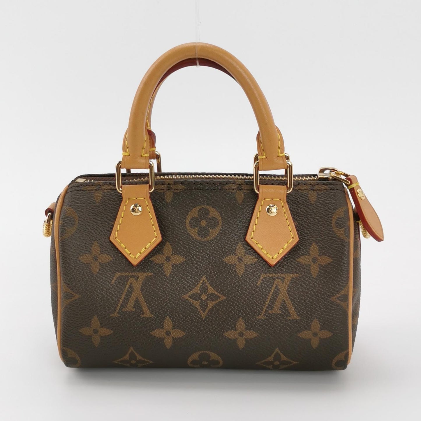 Louis Vuitton - Nano Speedy M81085 - Monogram coated canvas with Vachetta leather trim - Brown - (mini)