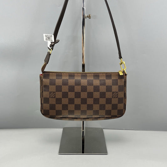 Louis Vuitton - Pochette Accessoires - Damier Ebene coated canvas with leather trim - Brown - (Small)