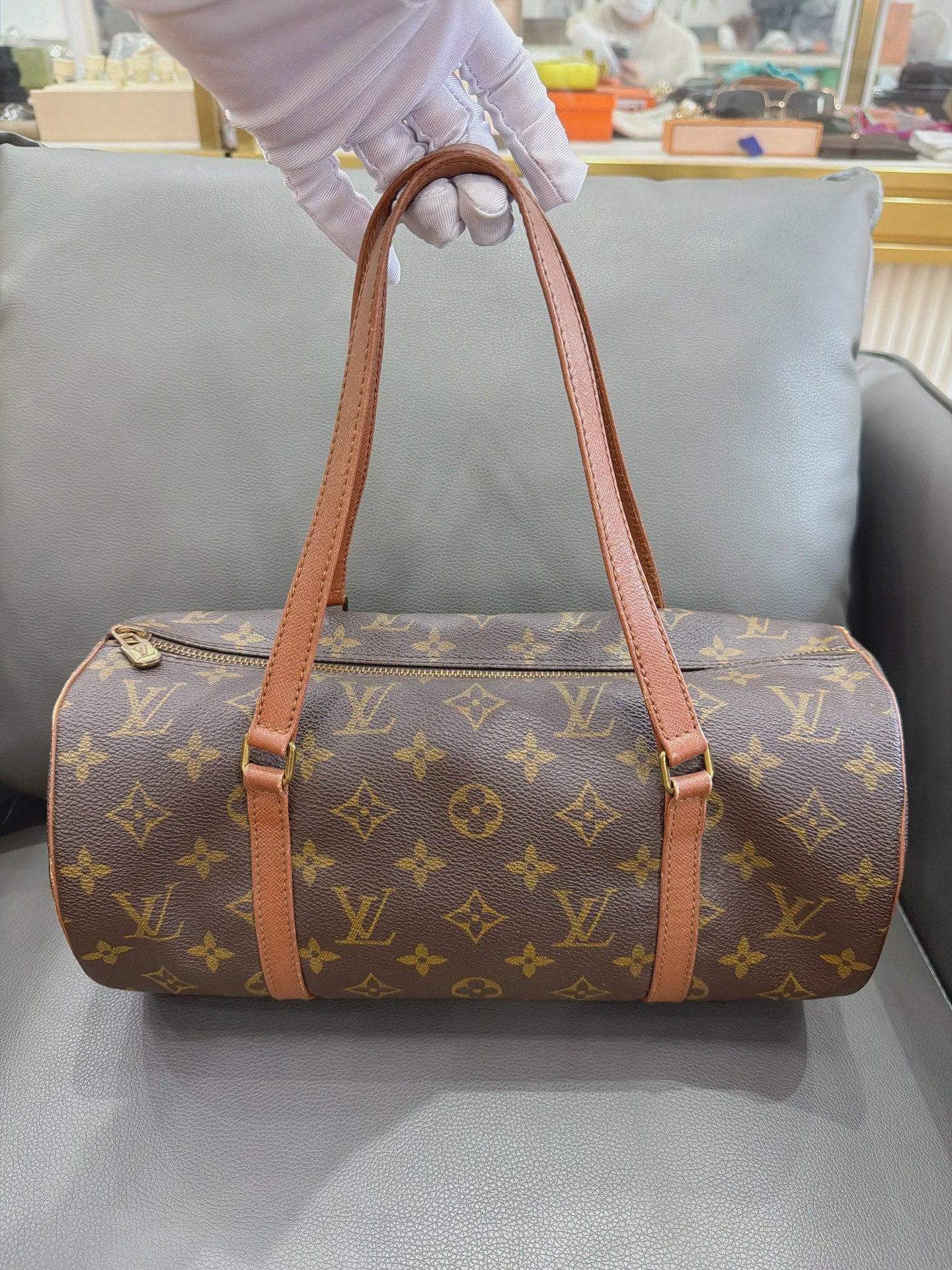 Louis Vuitton - Papillon 30 - Monogram coated canvas with Vachetta leather trim - Brown - (Medium)