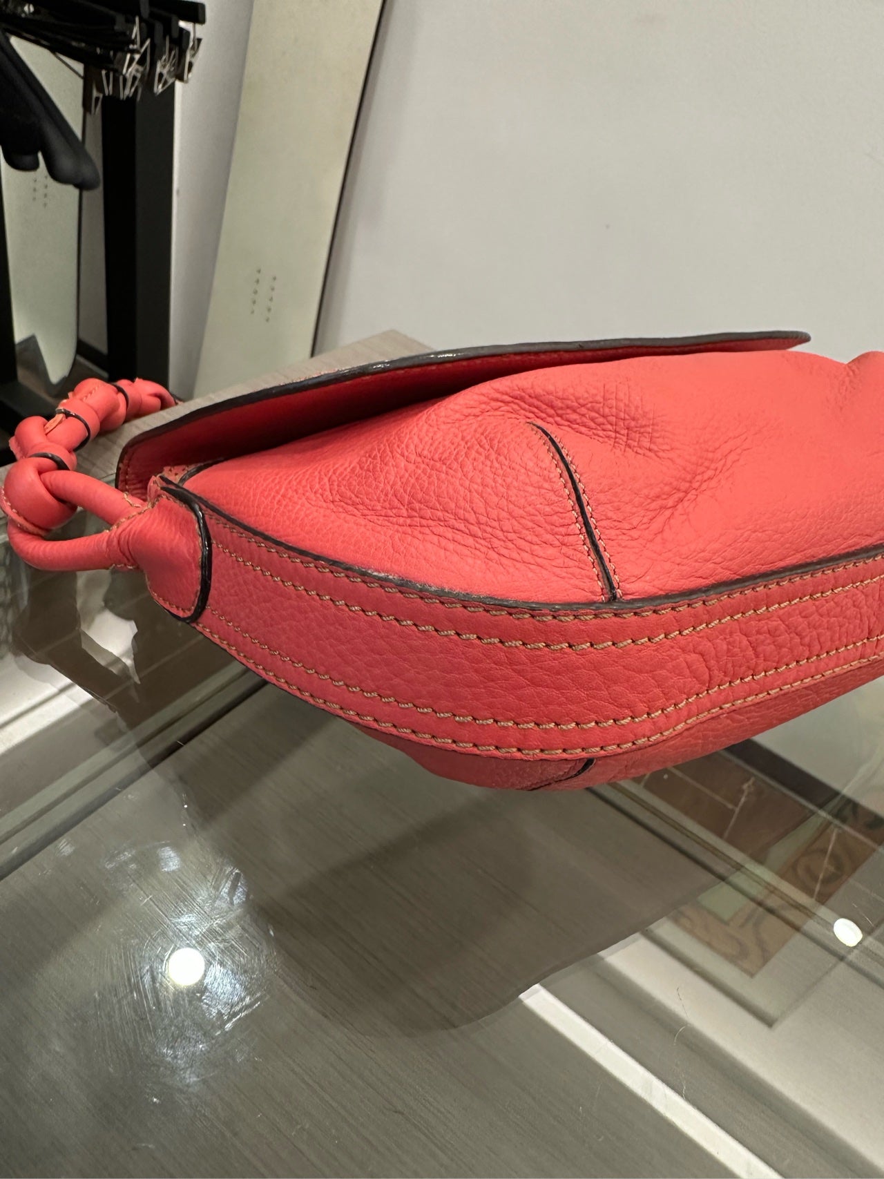 Loewe - Woven Strap Flap Shoulder Bag - Leather - Red - (Small)