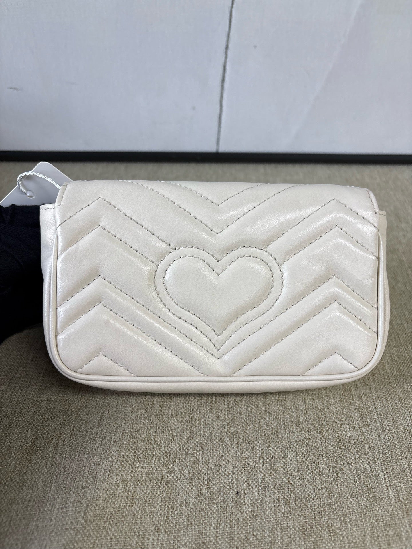 Gucci - Marmont Supermini Chain Bag - Leather - White - (mini)