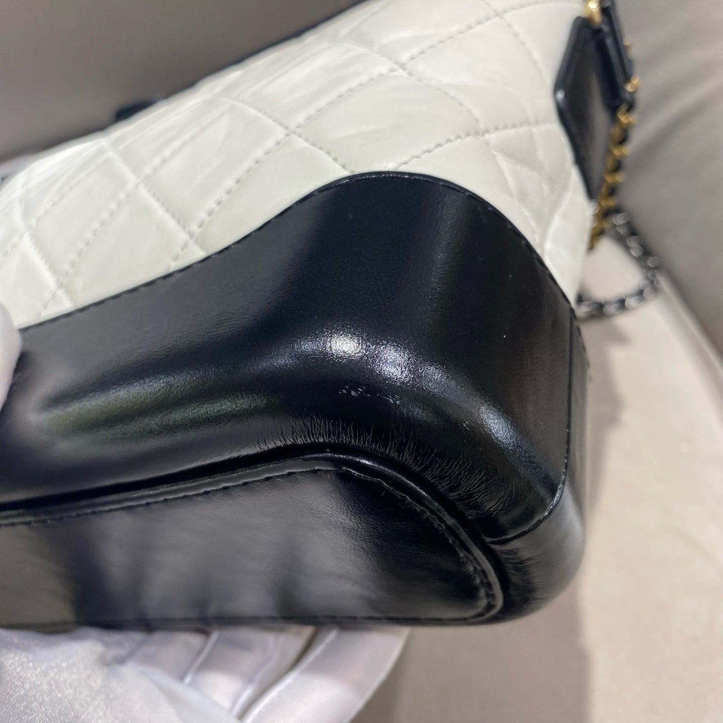 Chanel - Gabrielle Hobo - Calfskin leather - Black and White - (Small)