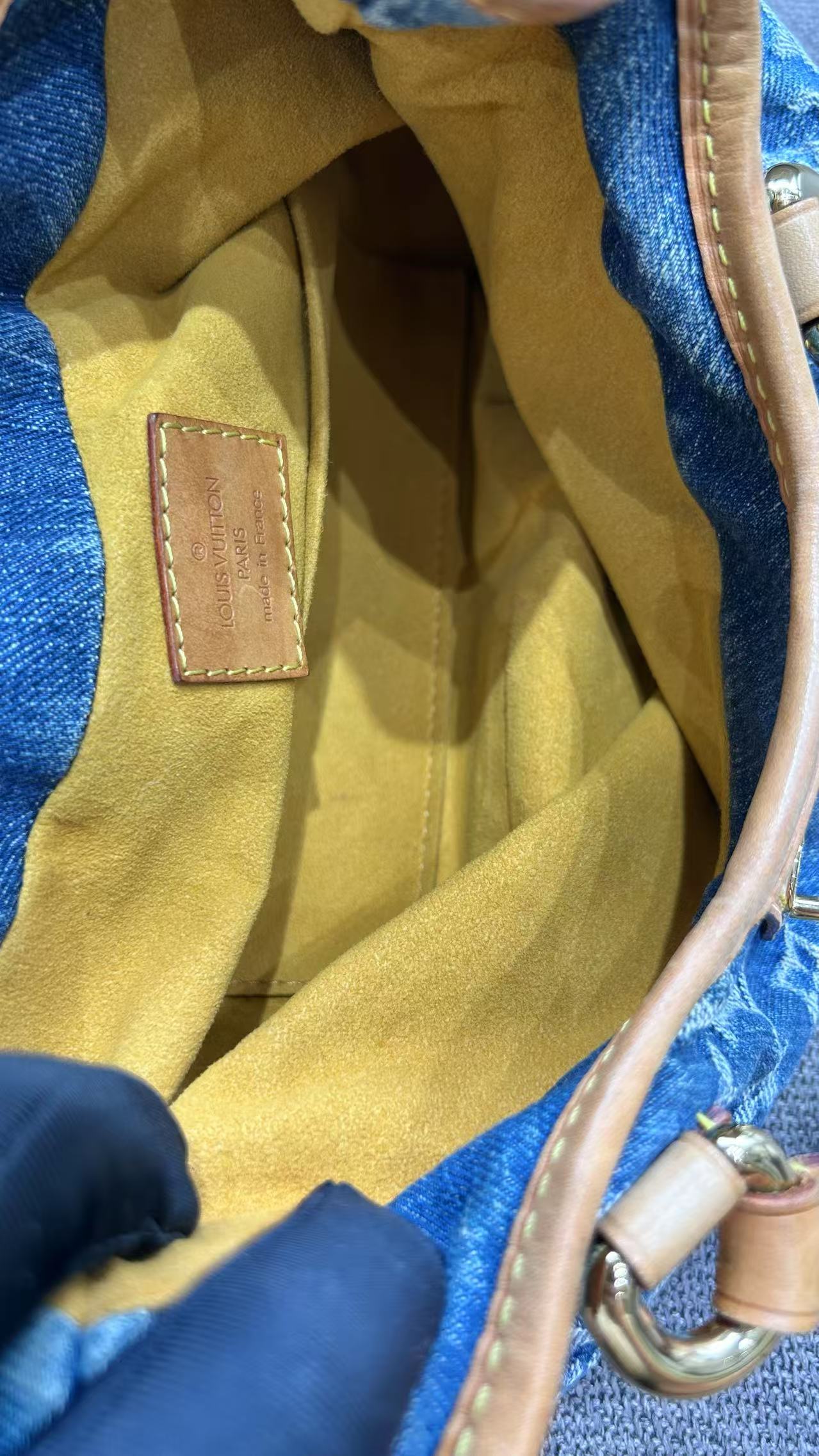 Louis Vuitton - Monogram Denim Mini Pleaty - Denim and Vachetta leather - Blue - (small)