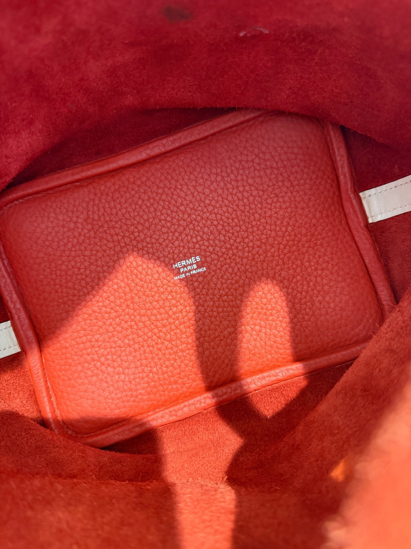 Hermès - Picotin Lock 18 - Leather - Red with Beige contrast - (mini)