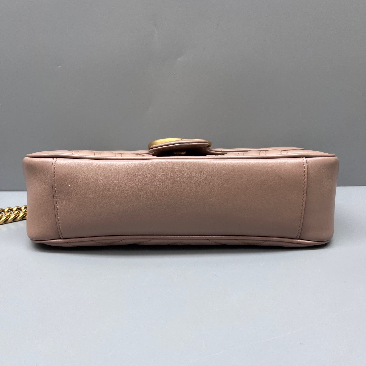 Gucci - GG Marmont Matelassé Shoulder Bag - Leather - Beige - (medium)