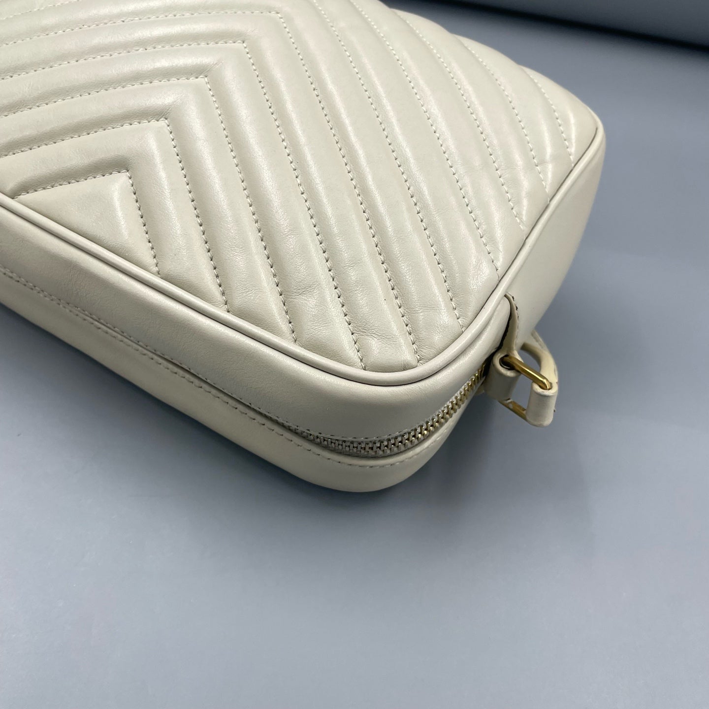 Saint Laurent - Lou Camera Bag - Leather - White - (Small)