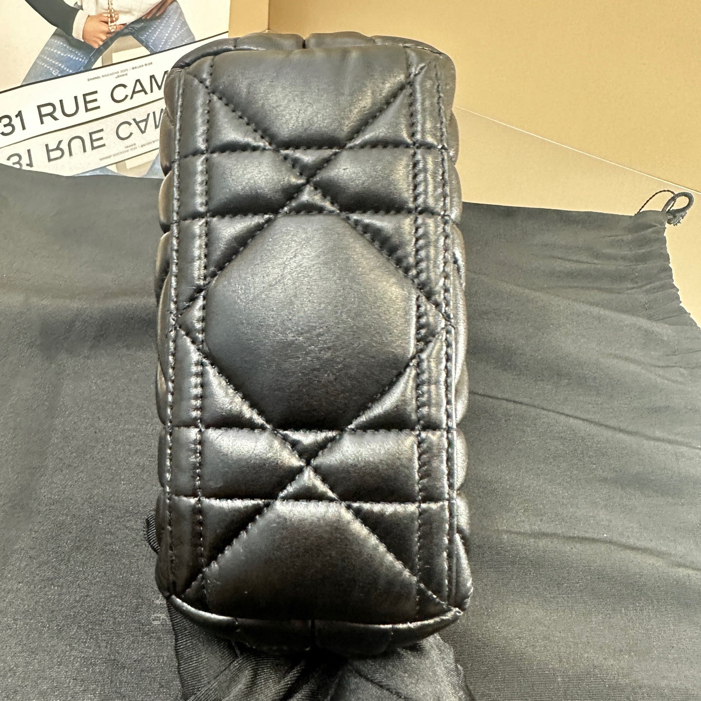 Dior - Travel Nomad Cannage Clutch Bag - Leather - Black - (small)