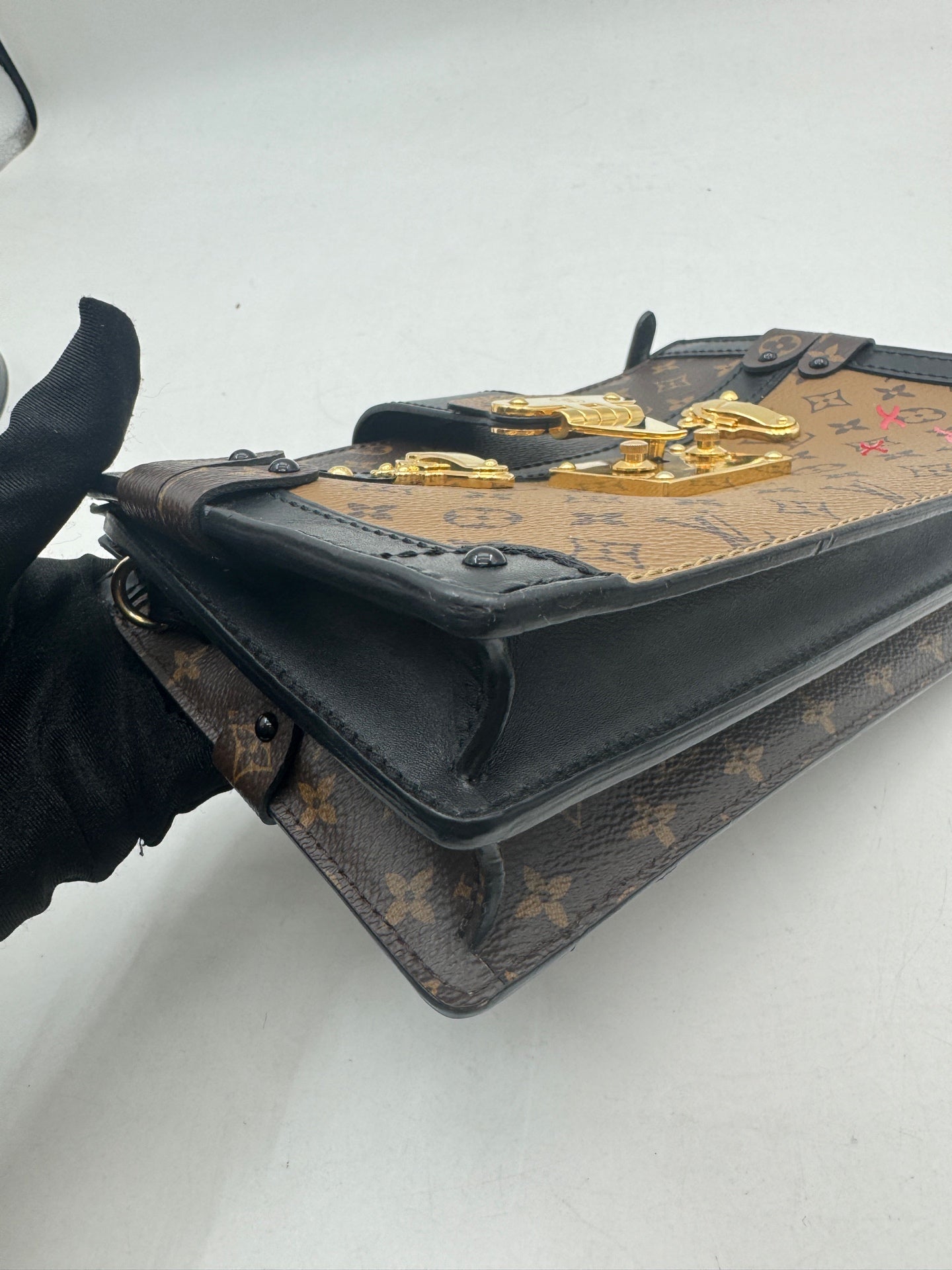 Louis Vuitton - Trunk Clutch - Coated canvas with cowhide leather trim - Brown - (Mini)