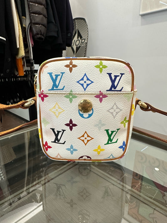 Louis Vuitton - Monogram Multicolore Mini Camera Bag - Monogram canvas and Vachetta leather - White - (mini)
