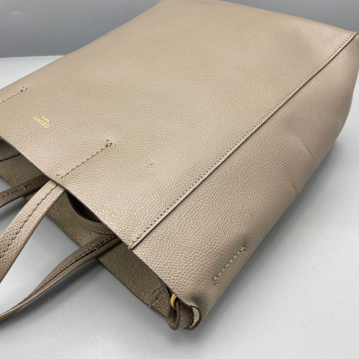 Celine - Vertical Cabas Tote - Leather - Grey - (medium)