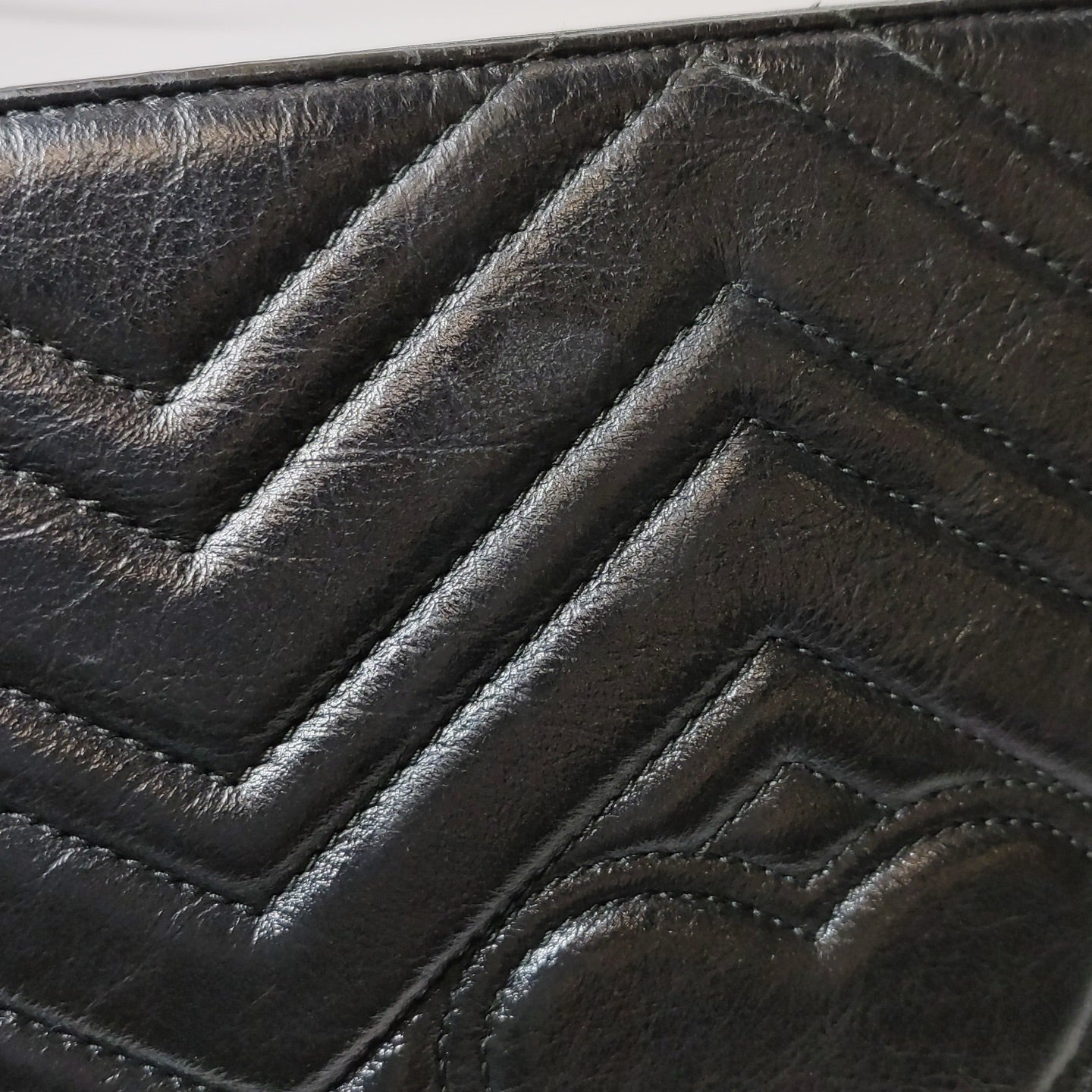 Gucci - GG Marmont Matelassé Flap Bag - Leather - Black - (medium)