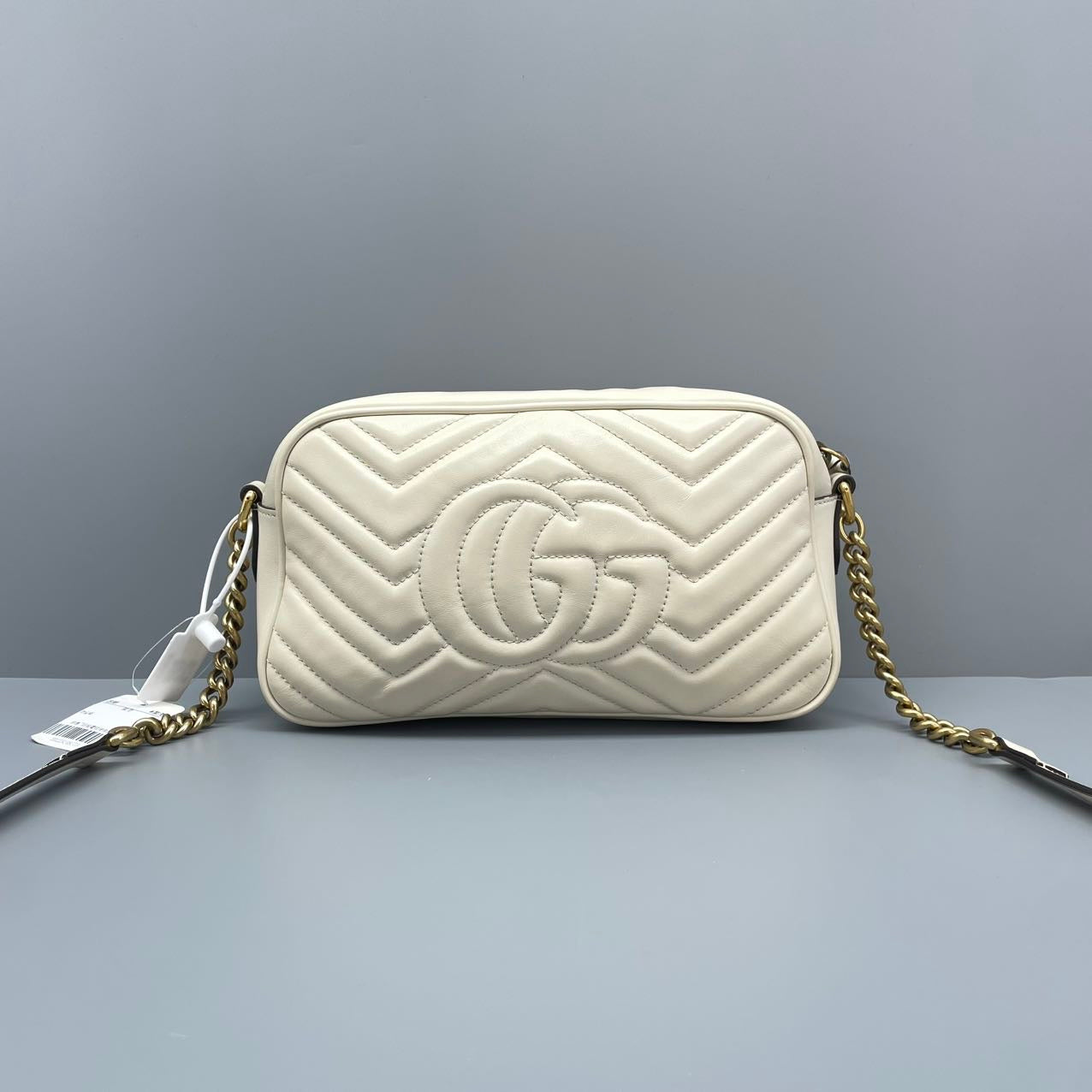 Gucci - GG Marmont Camera Bag - Matelassé leather - White - (Small)