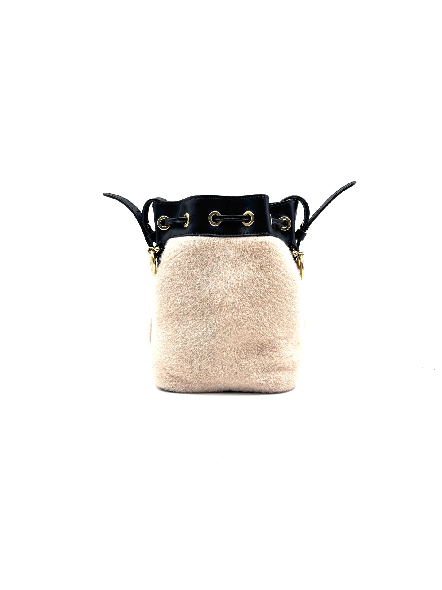 Fendi - Mon Tresor - Pony-style calfskin and Leather - Beige and Black - (mini)
