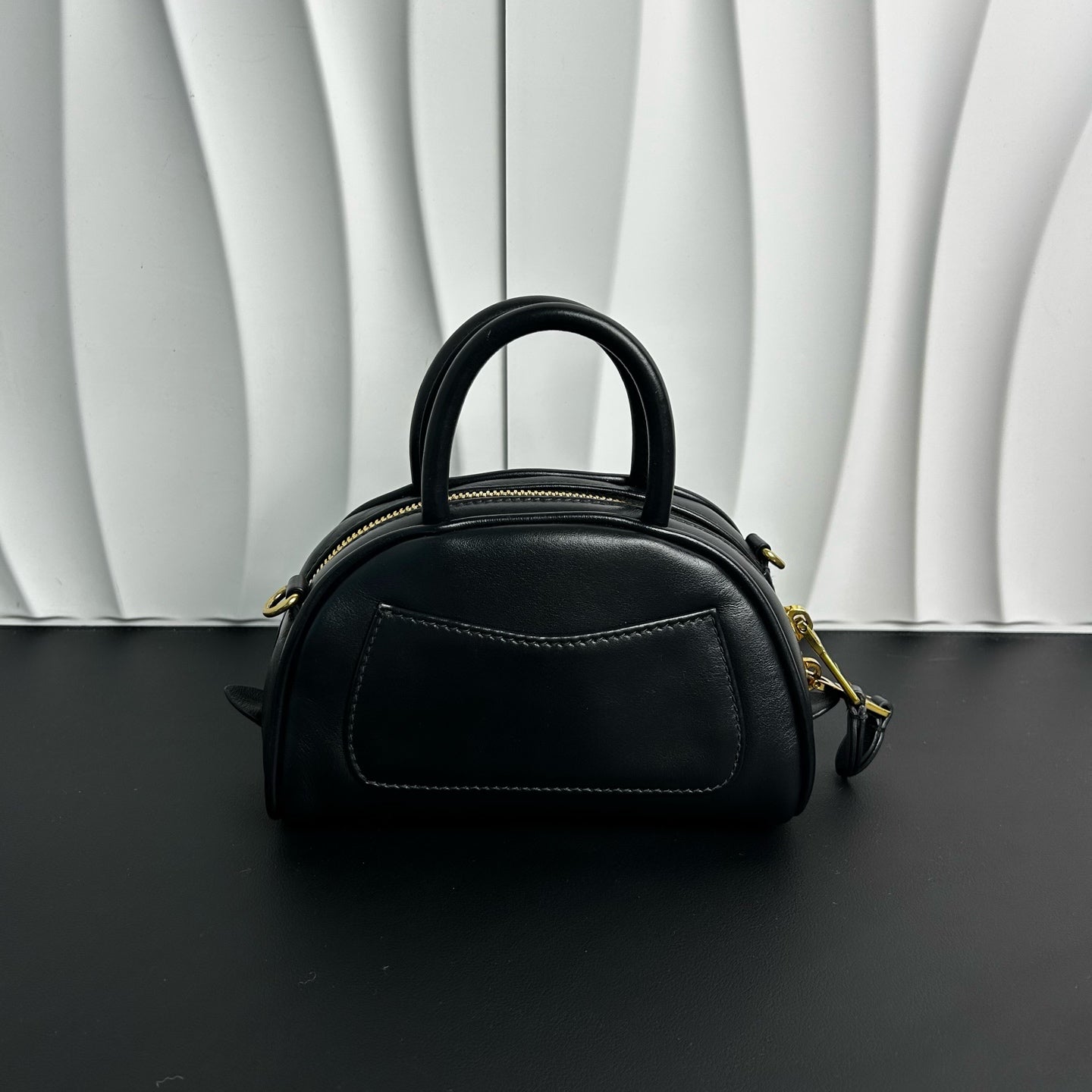 Miu Miu - Bowling Handbag - Leather - Black - (mini)