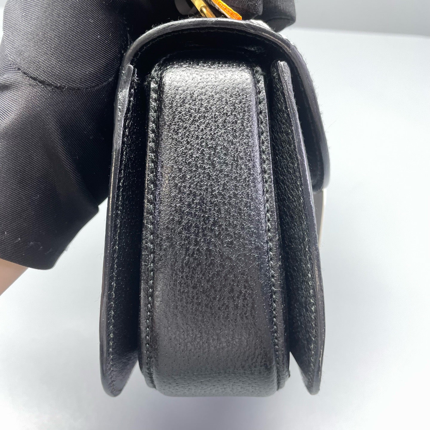 Gucci - Diana Bamboo Top Handle Shoulder Bag - Grained leather - Black - (mini)